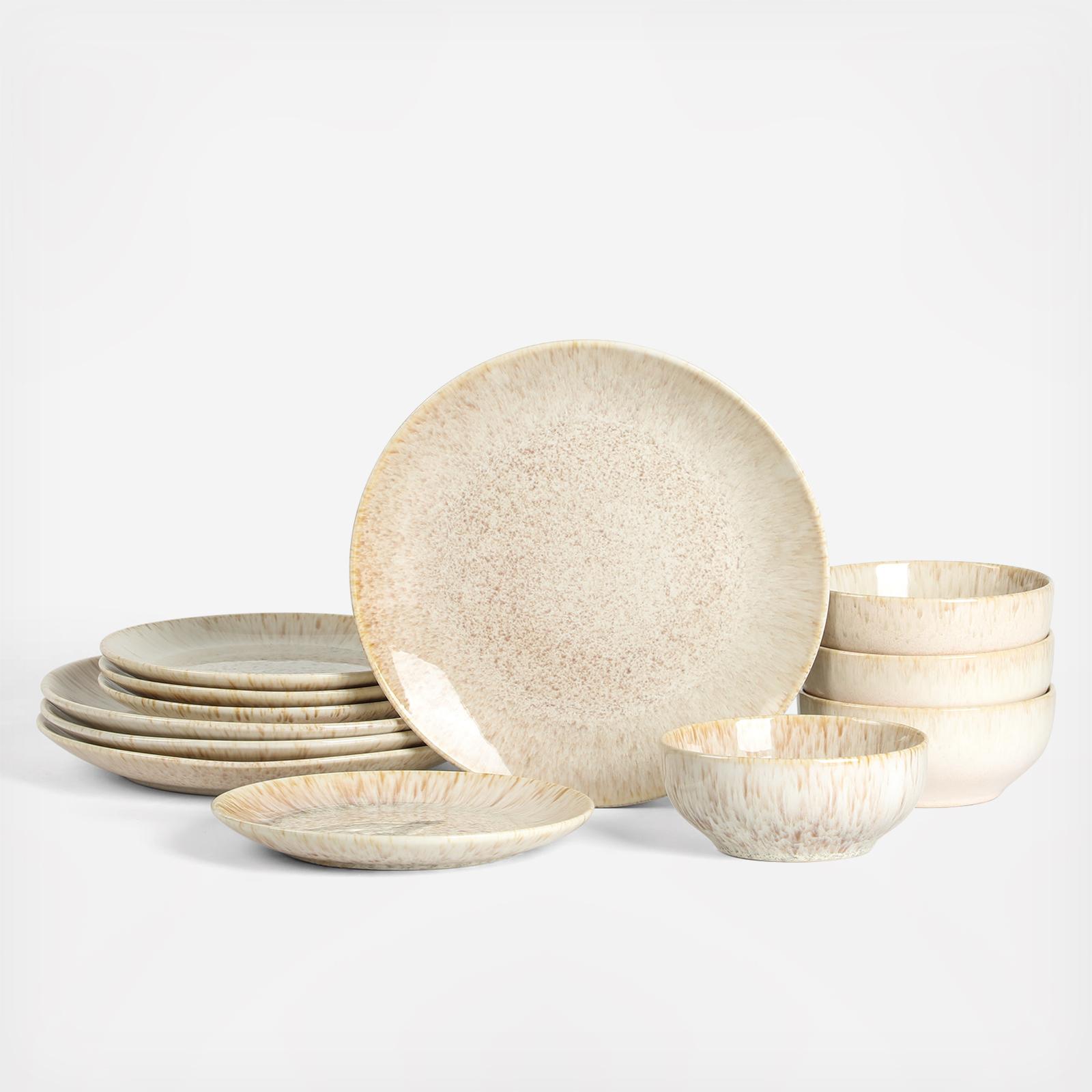 Riley 12-Piece Dinnerware Set, Service for 4 2 Riley 12-Piece Dinnerware Set, Service for 4