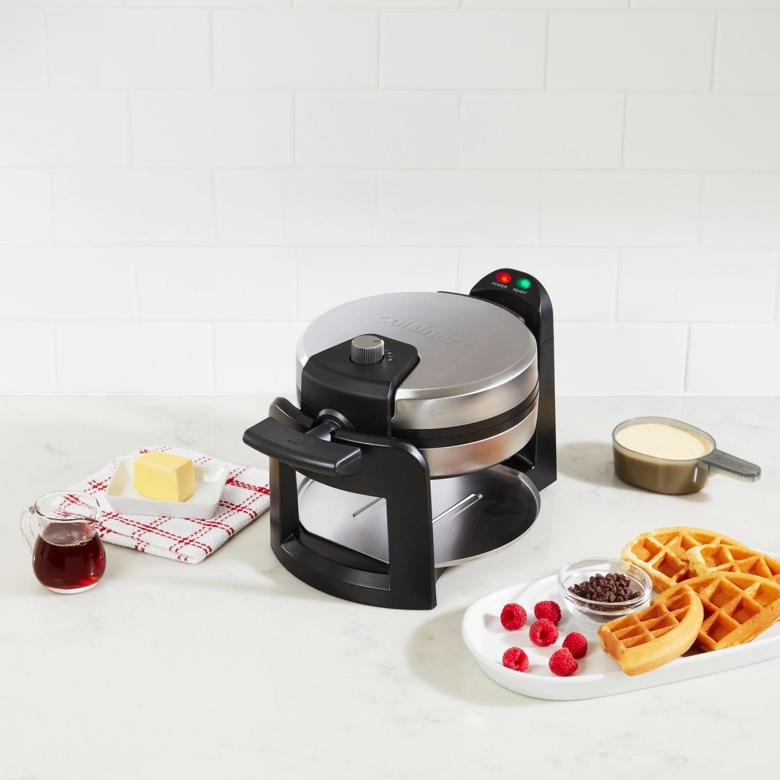 Round Flip Belgian Waffle Maker 2 Round Flip Belgian Waffle Maker