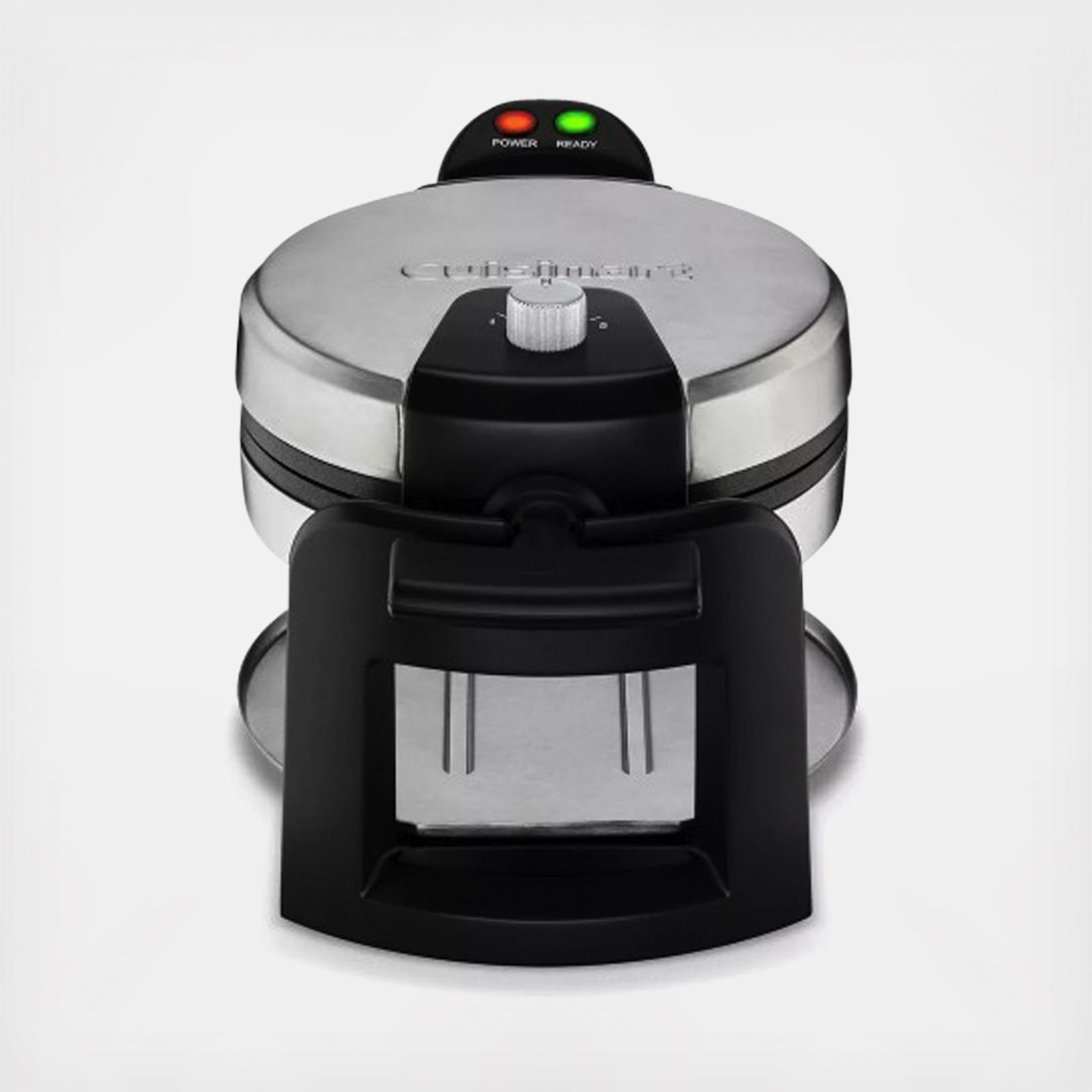 Round Flip Belgian Waffle Maker 4 Round Flip Belgian Waffle Maker