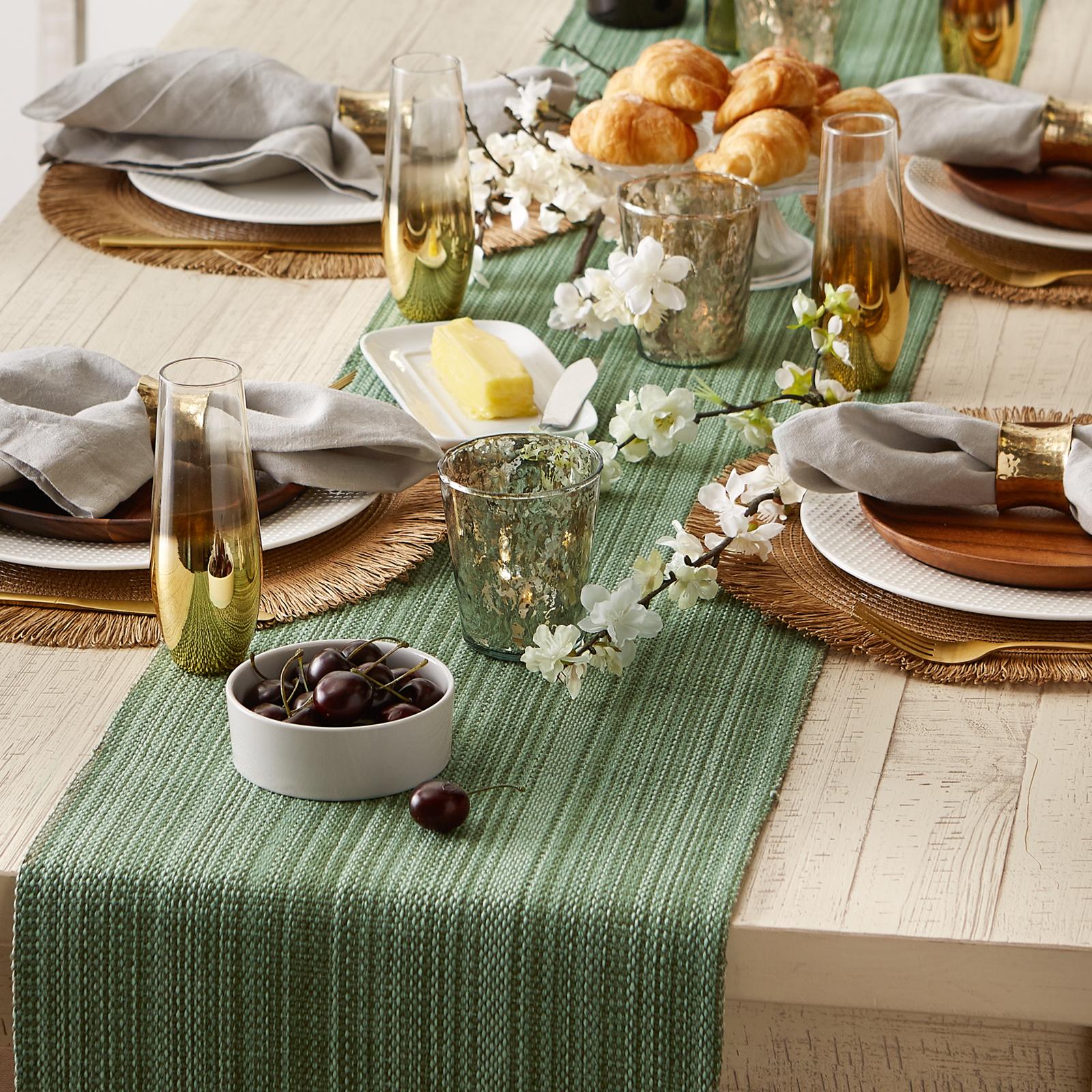 Variegated Fringe Table Runner 3 Variegated Fringe Table Runner