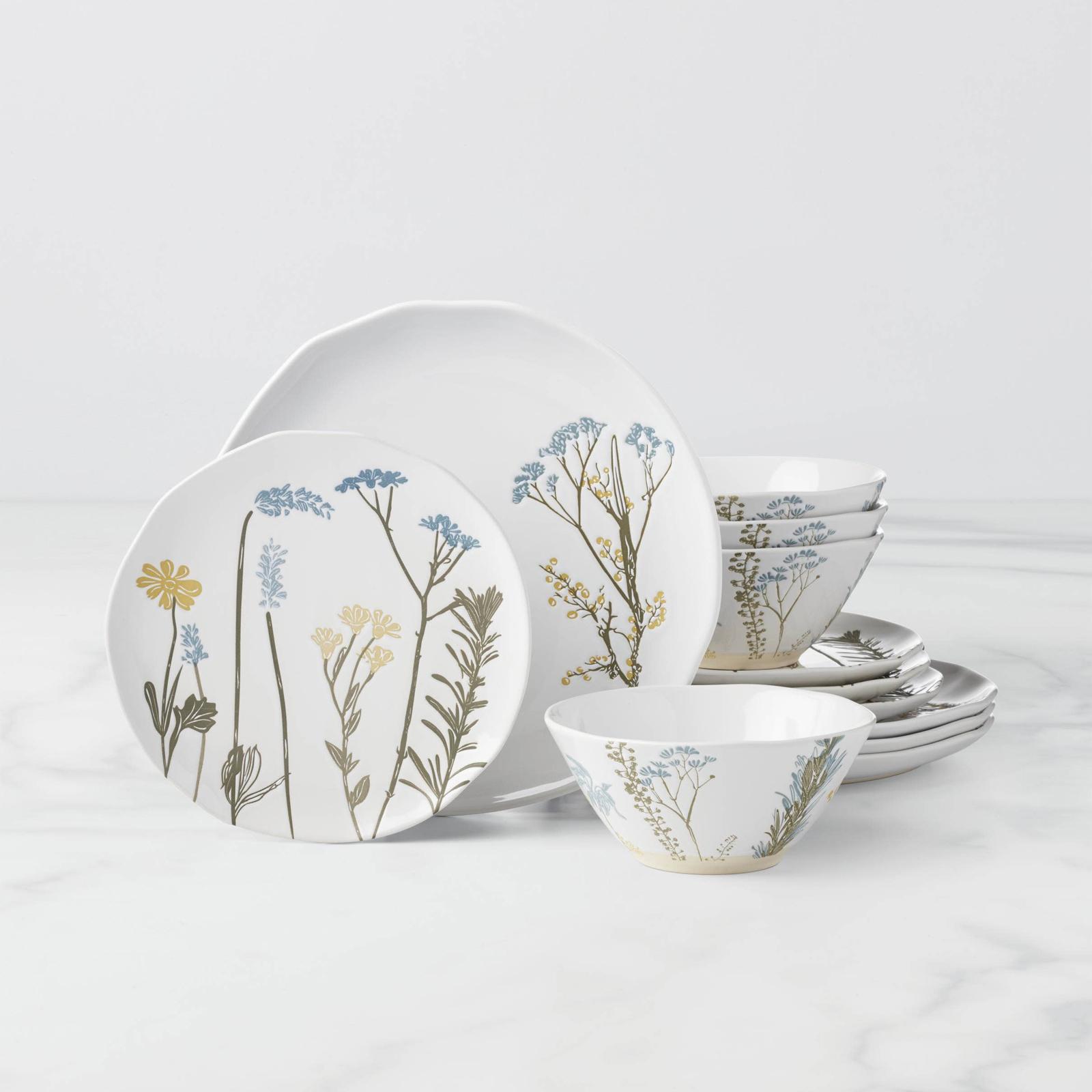 Wildflowers 12-Piece Dinnerware Set, Service for 4 16 Wildflowers 12-Piece Dinnerware Set, Service for 4