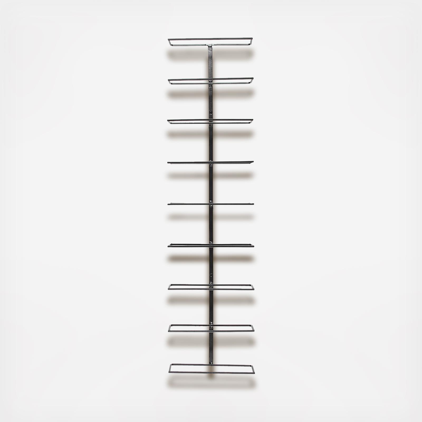 Wine Ledge 9-Bottle Wall Rack