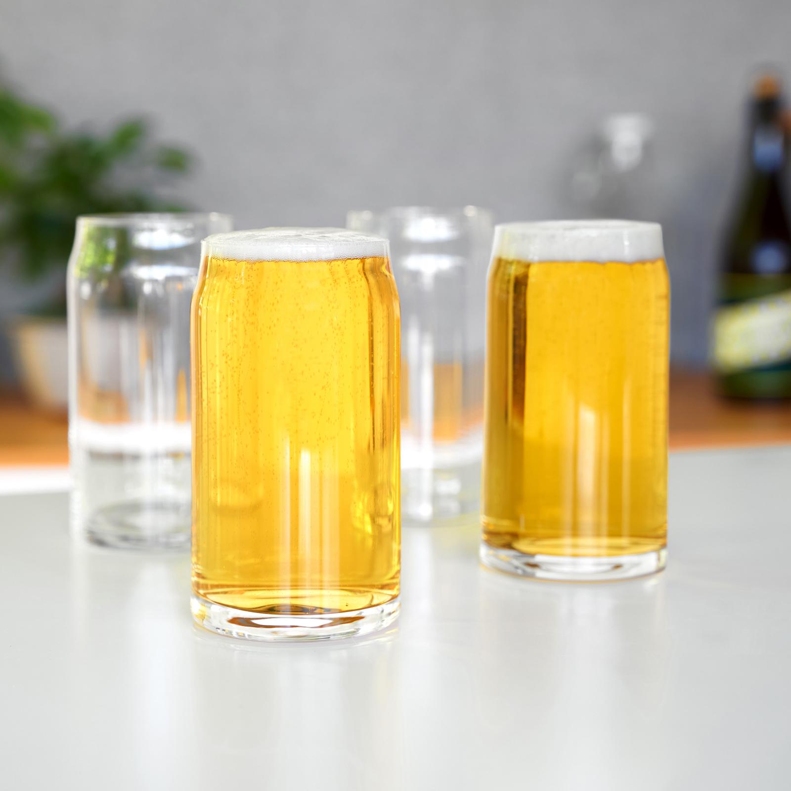 Beer Can Glass, Set of 4 15 Beer Can Glass, Set of 4