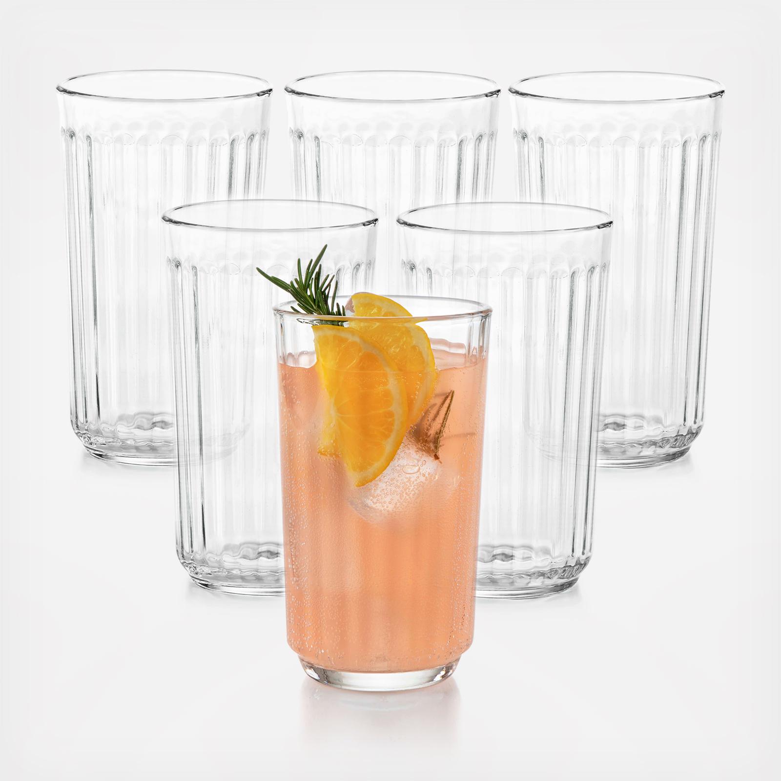Sutherland Paneled High Ball Glass, Set of 6 4 Sutherland Paneled High Ball Glass, Set of 6