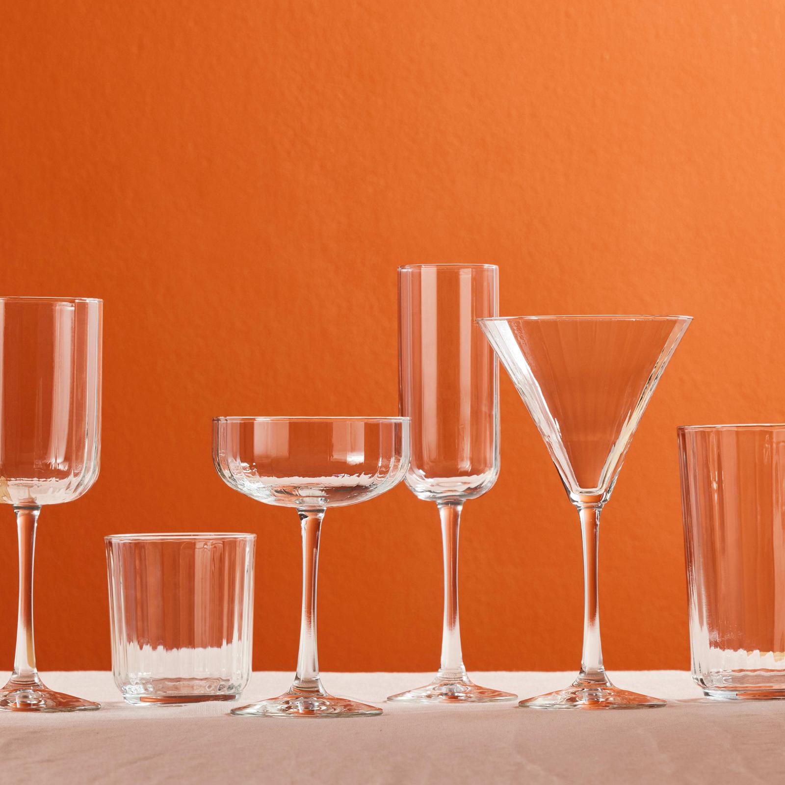 Sutherland Paneled High Ball Glass, Set of 6 6 Sutherland Paneled High Ball Glass, Set of 6
