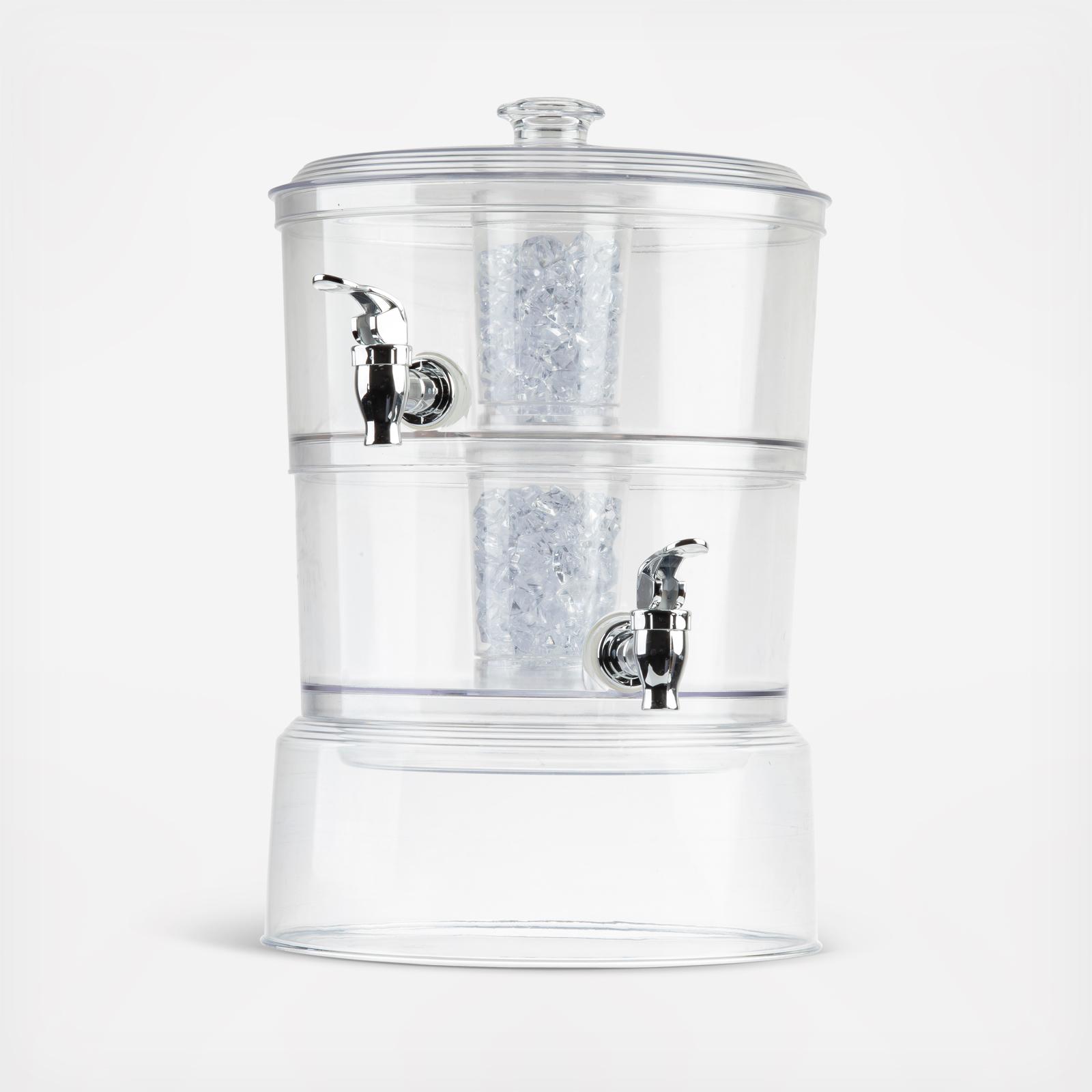 Two-Tiered Stackable Beverage Dispenser 2 Two-Tiered Stackable Beverage Dispenser