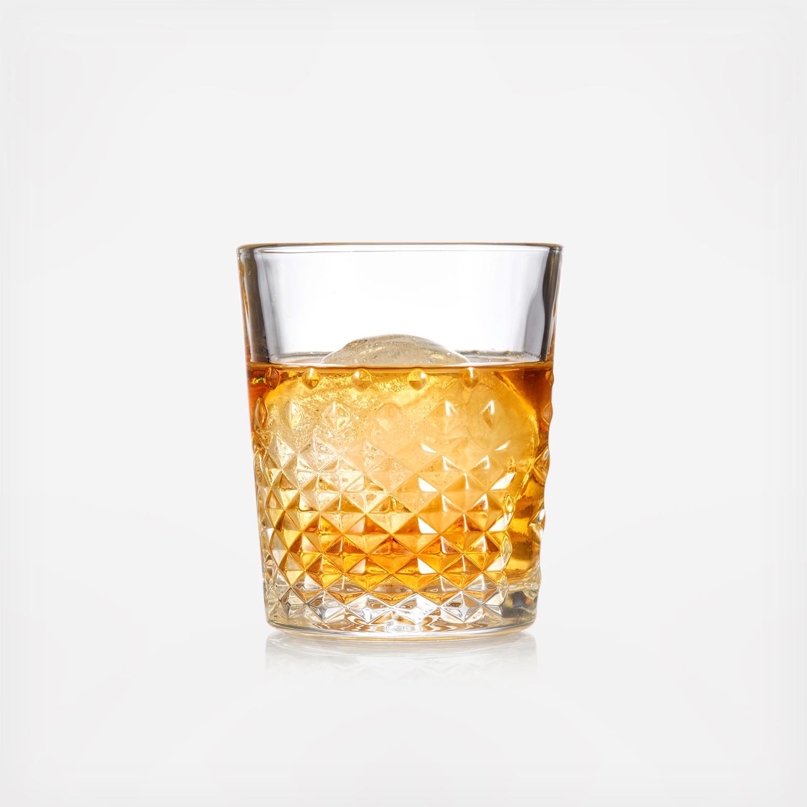 Classic Cocktail Carats Double Old-Fashioned Glass, Set of 4 2 Classic Cocktail Carats Double Old-Fashioned Glass, Set of 4