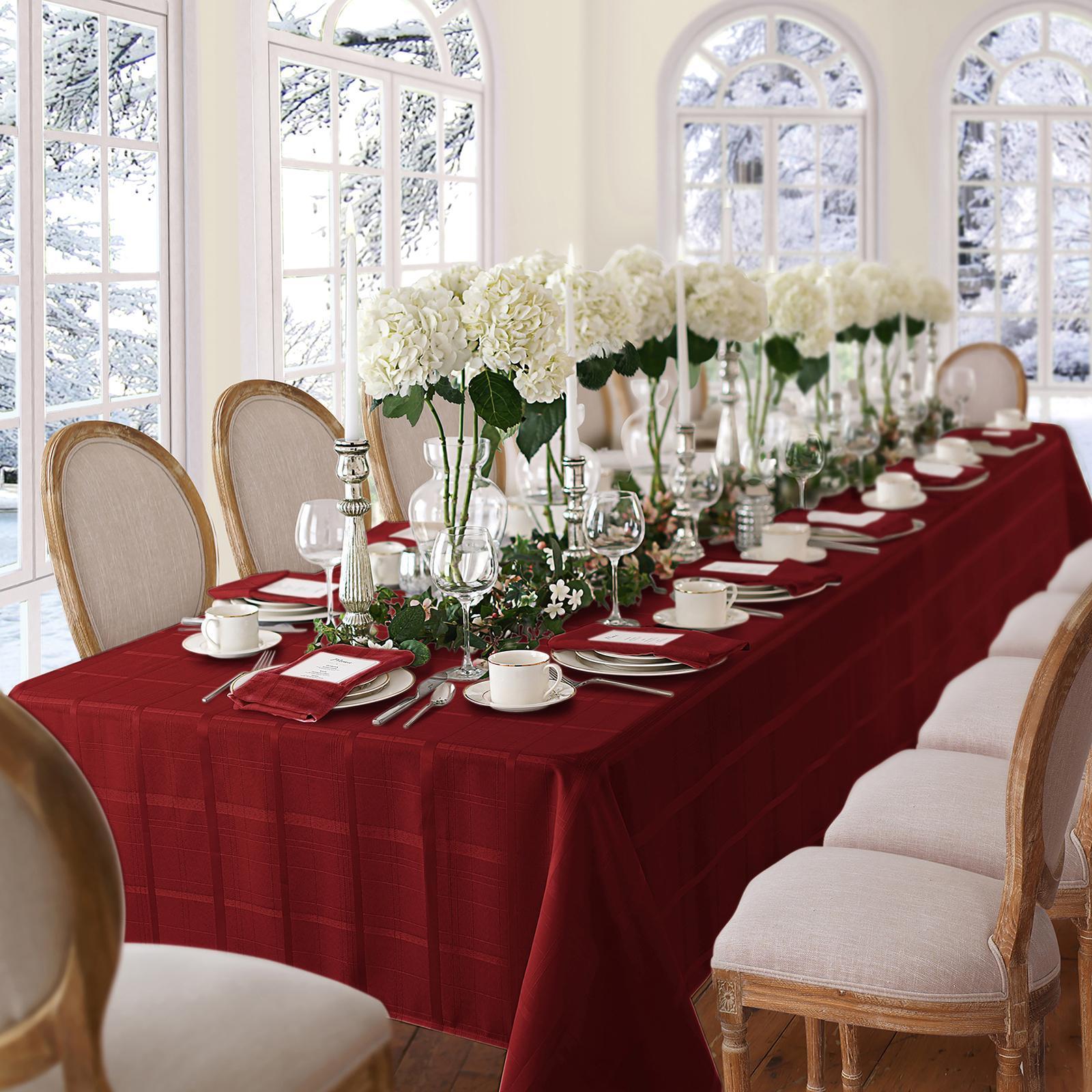 Elegance Plaid Tablecloth