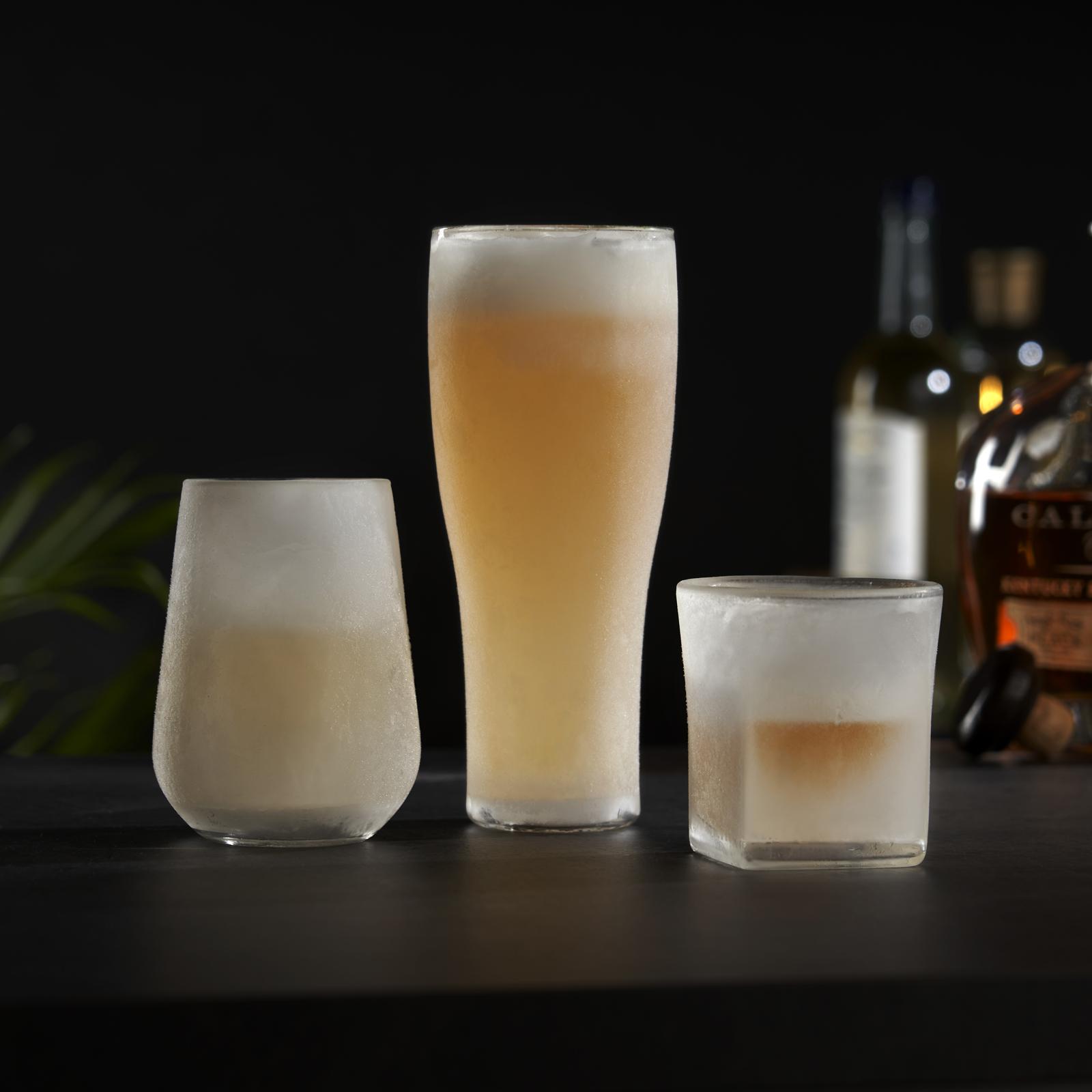 Glacier Double Walled Chilling Beer Glass 1 Glacier Double Walled Chilling Beer Glass