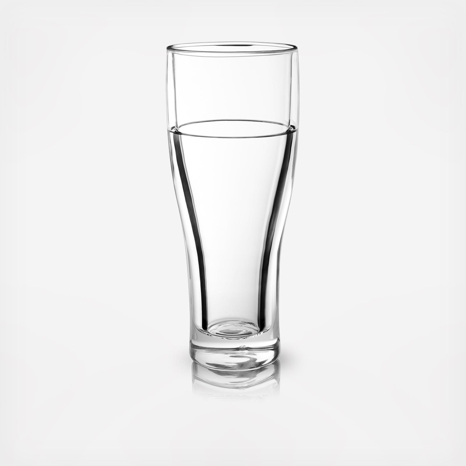 Glacier Double Walled Chilling Beer Glass 2 Glacier Double Walled Chilling Beer Glass
