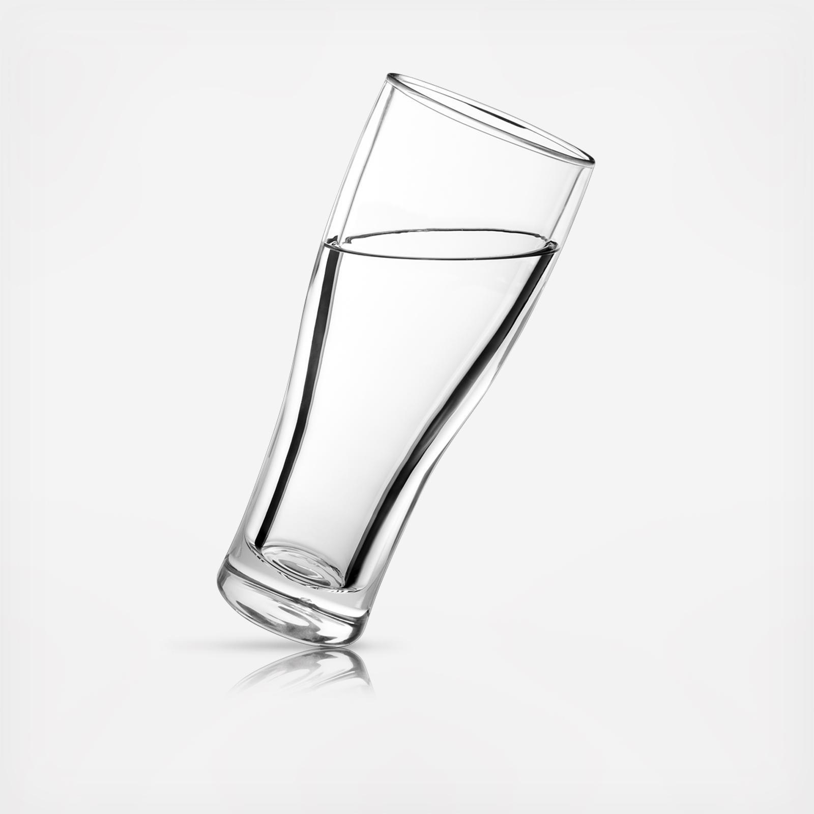 Glacier Double Walled Chilling Beer Glass 6 Glacier Double Walled Chilling Beer Glass