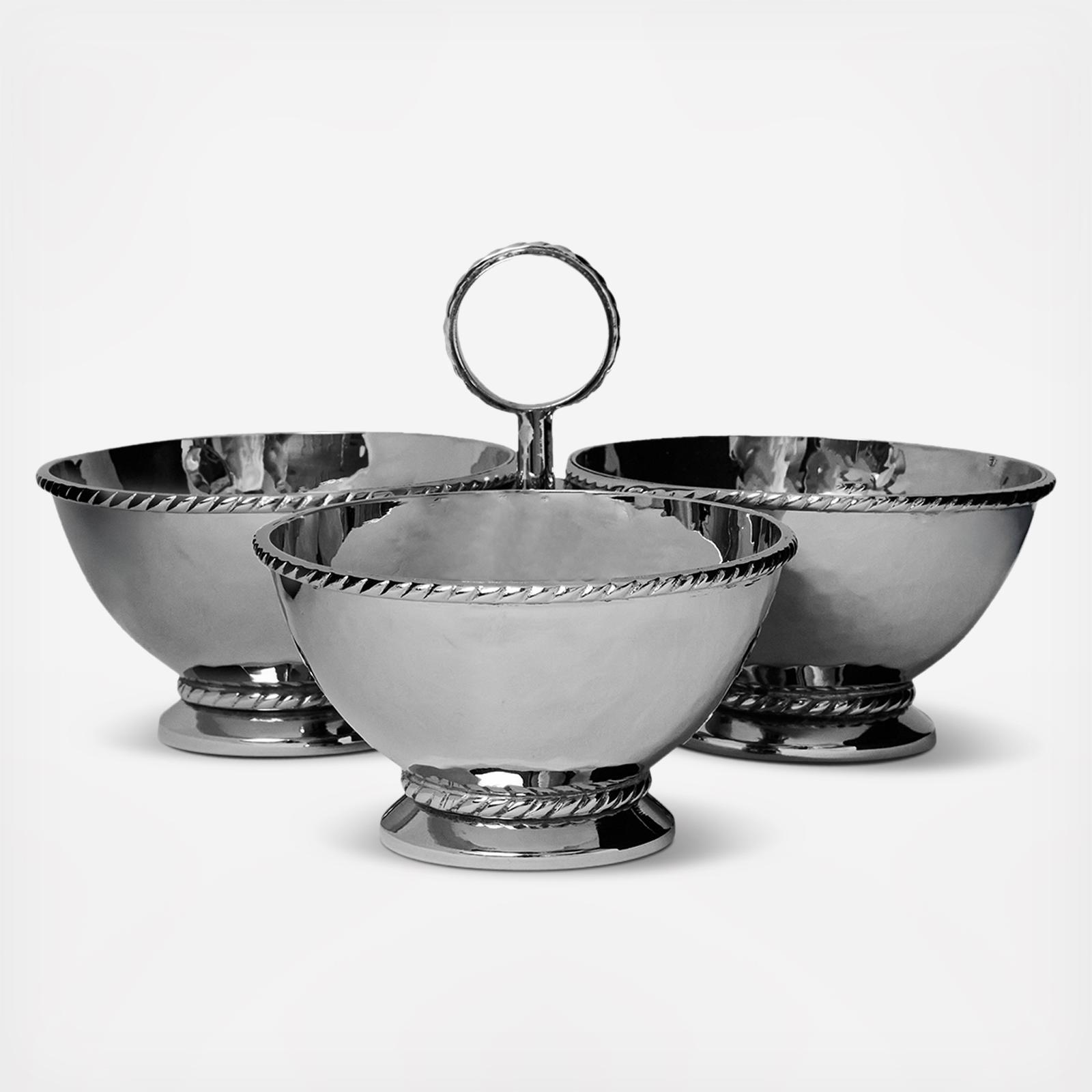 Graham Triple Cocktail Bowl 3 Graham Triple Cocktail Bowl