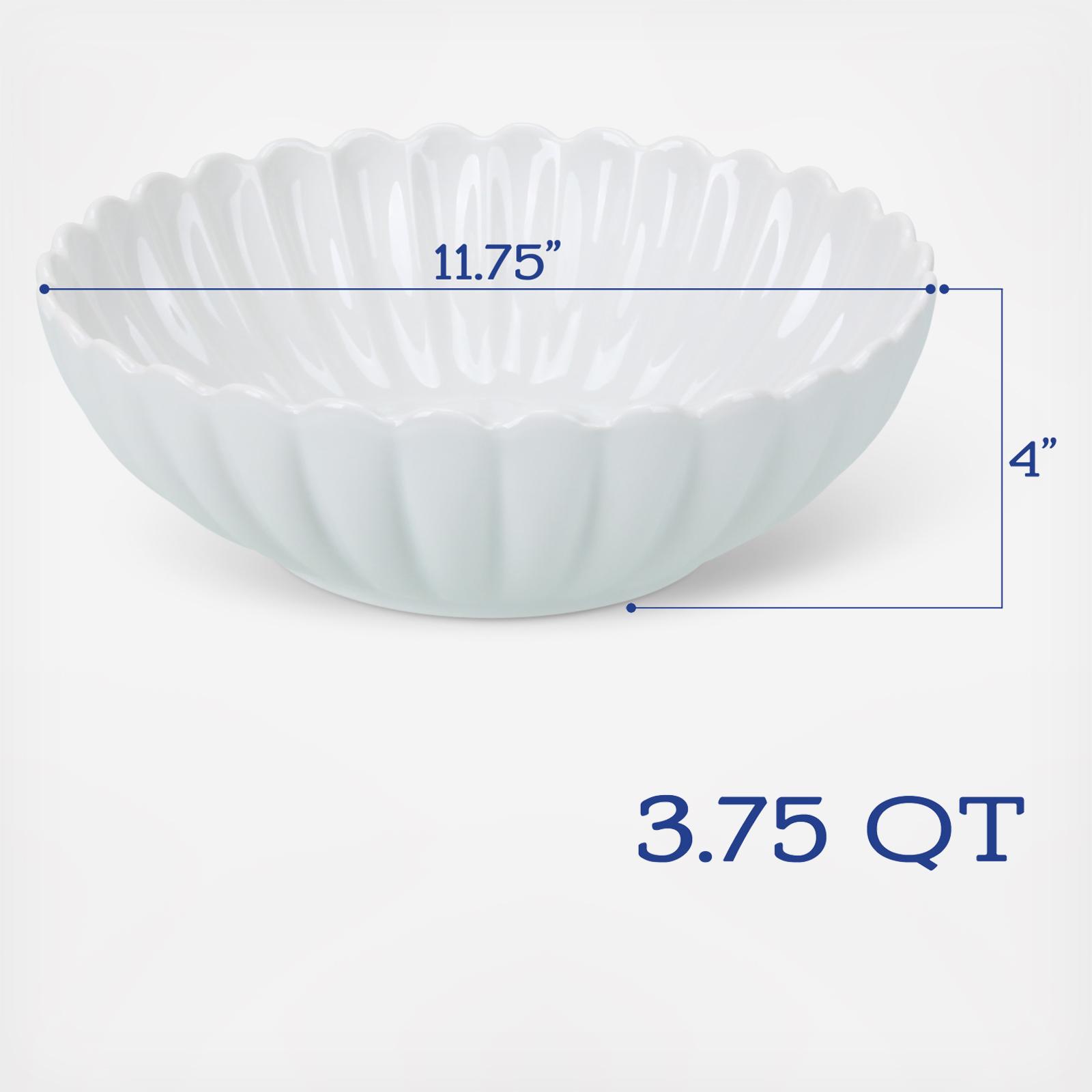 Petal Oval Platter & Round Bowl Serving Set 5 Petal Oval Platter & Round Bowl Serving Set
