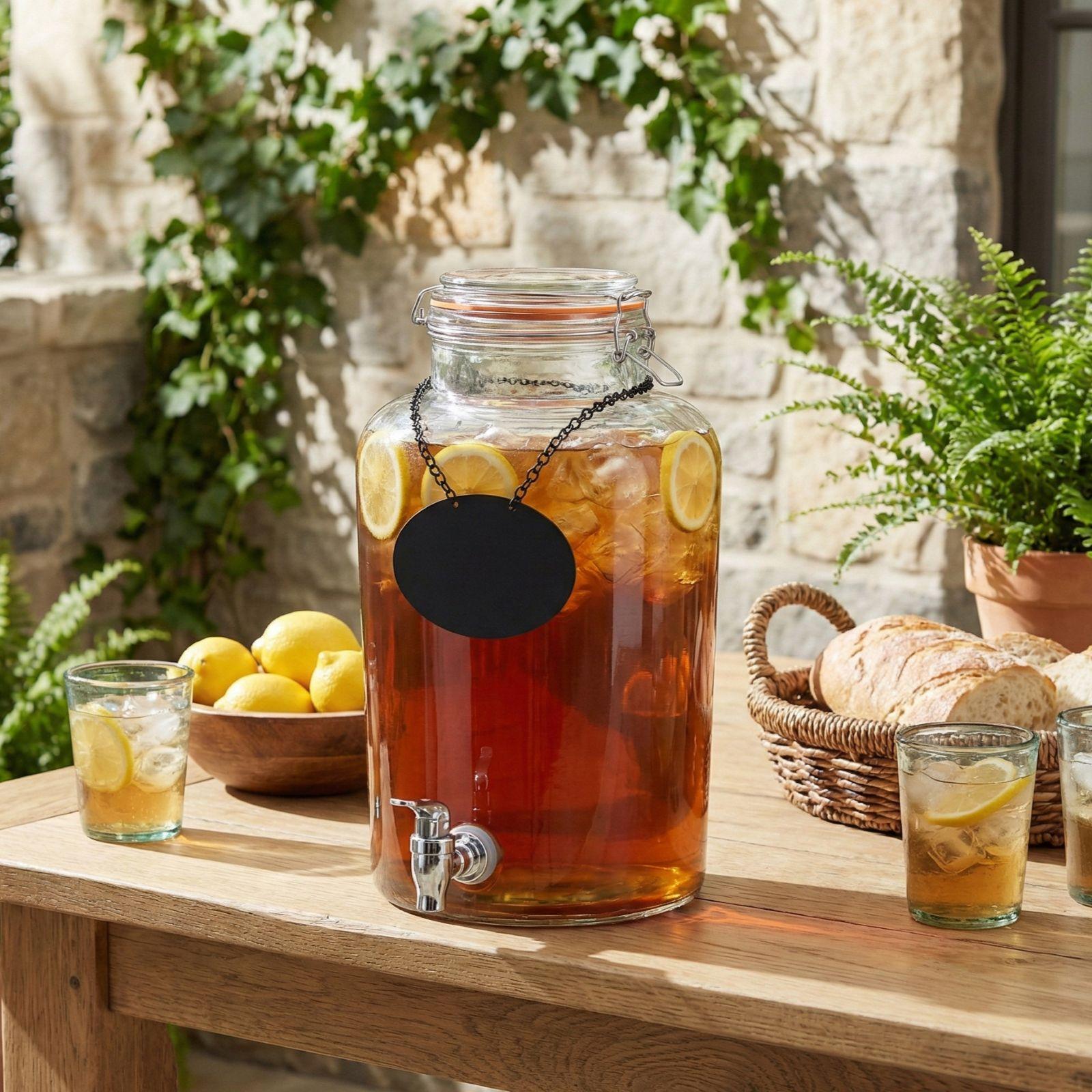 Rustic Country Glass Beverage Dispenser 6 Rustic Country Glass Beverage Dispenser