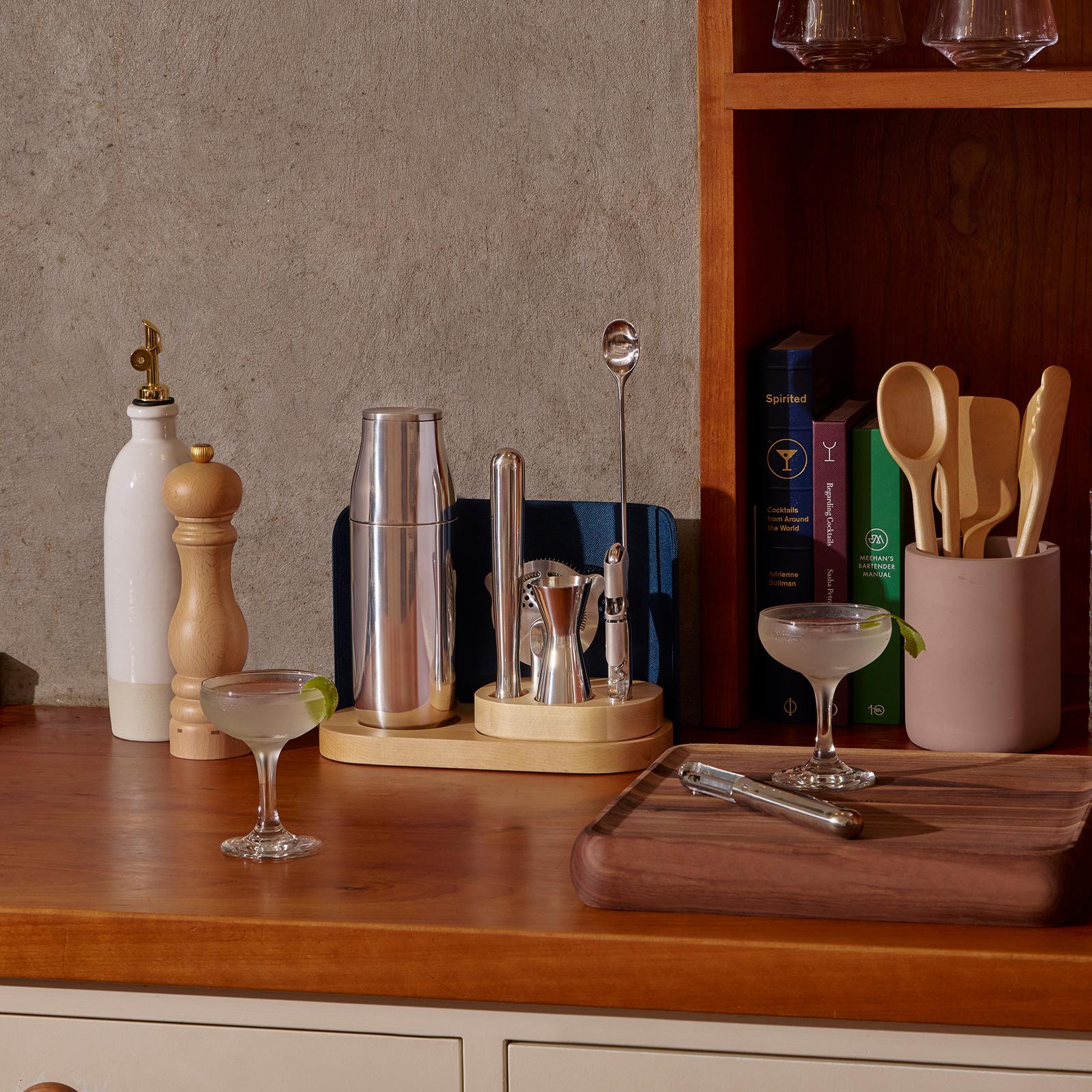 6-Piece Bar Set with Storage Base
