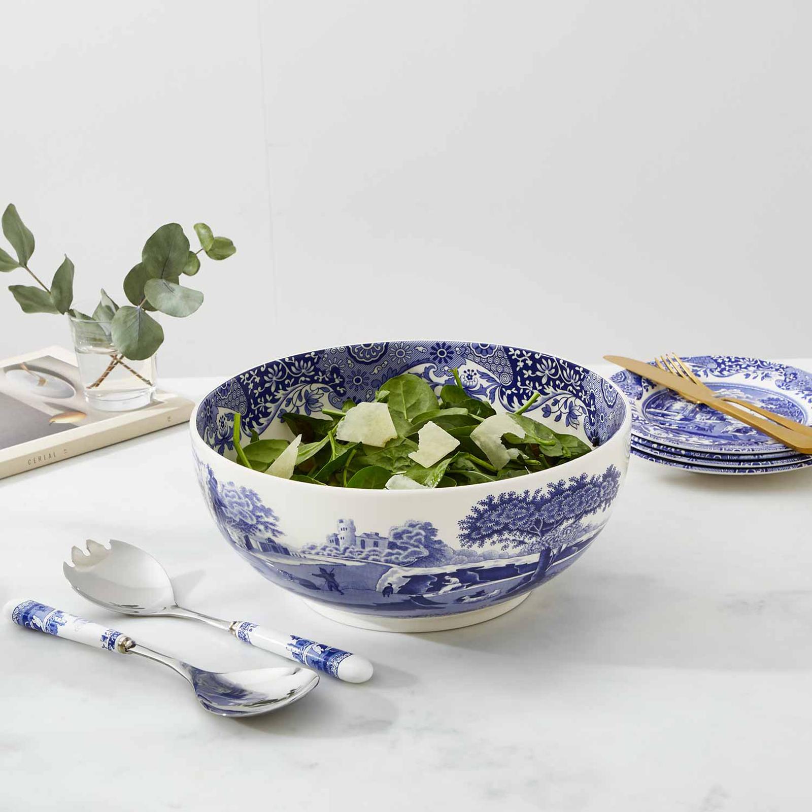 Blue Italian Deep Round Bowl 1 Blue Italian Deep Round Bowl