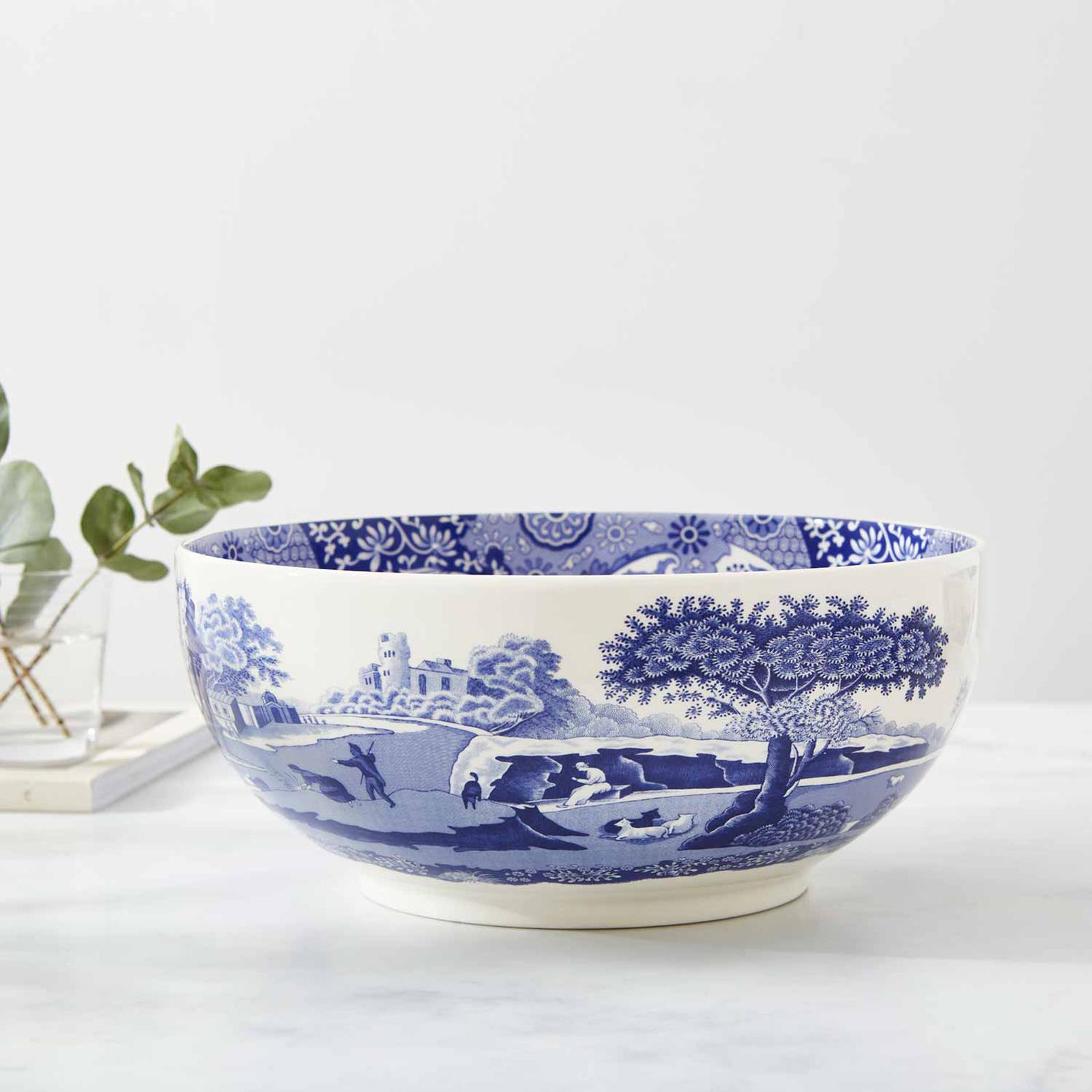 Blue Italian Deep Round Bowl 5 Blue Italian Deep Round Bowl