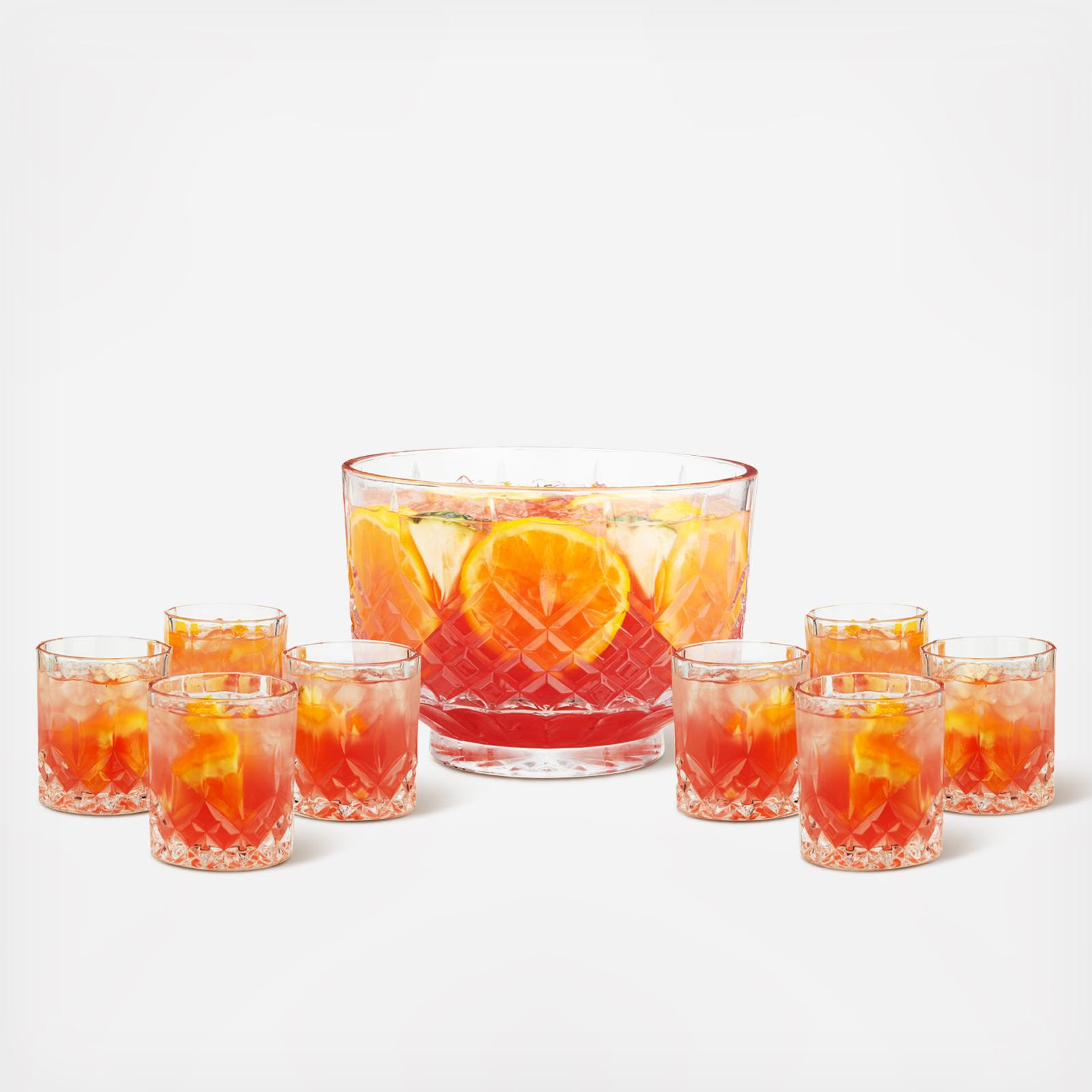 Admiral 9-piece Punch Bowl with Tumblers