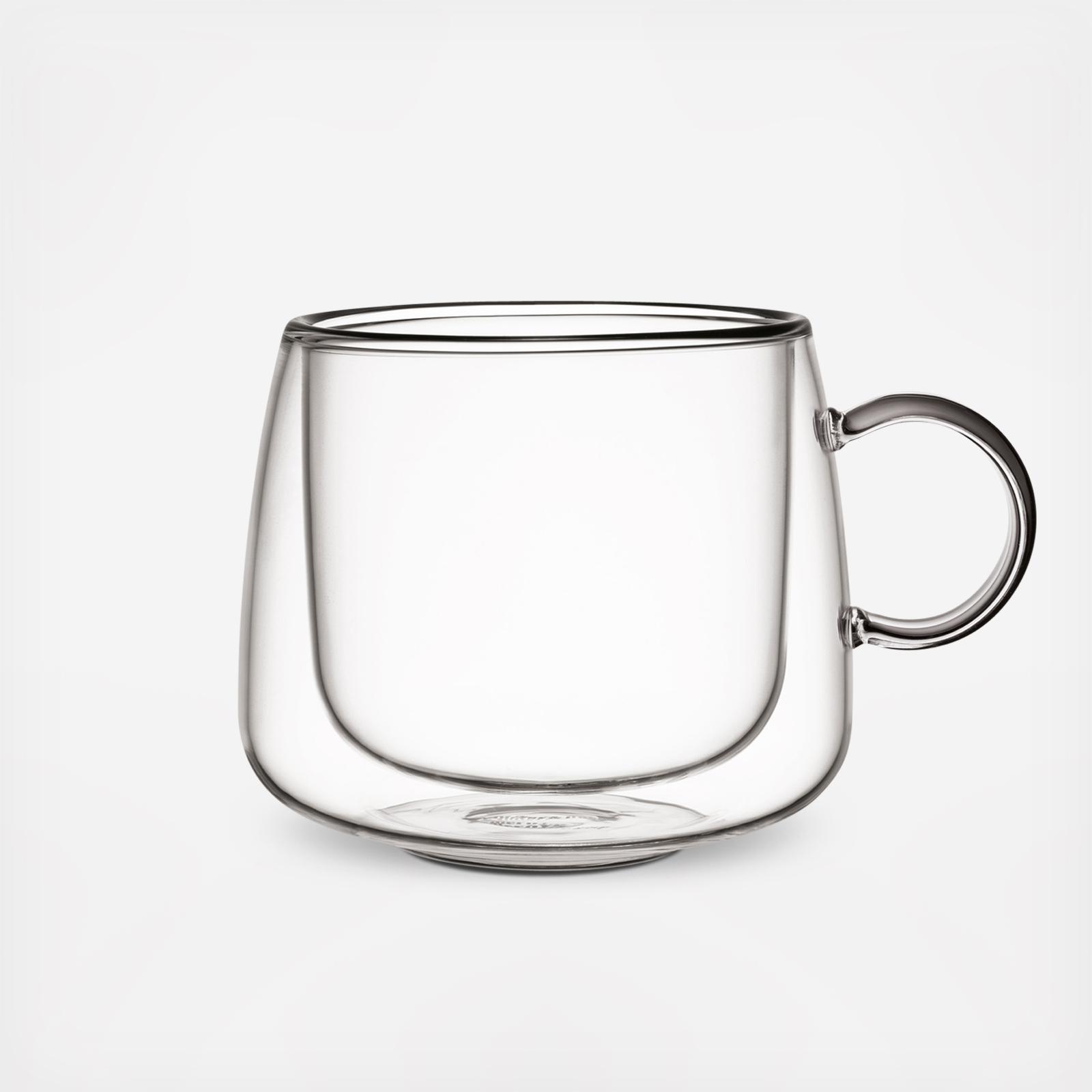 Artesano Hot & Cold Beverage Cappuccino Coffee Mug with Handle, Set of 2 3 Artesano Hot & Cold Beverage Cappuccino Coffee Mug with Handle, Set of 2