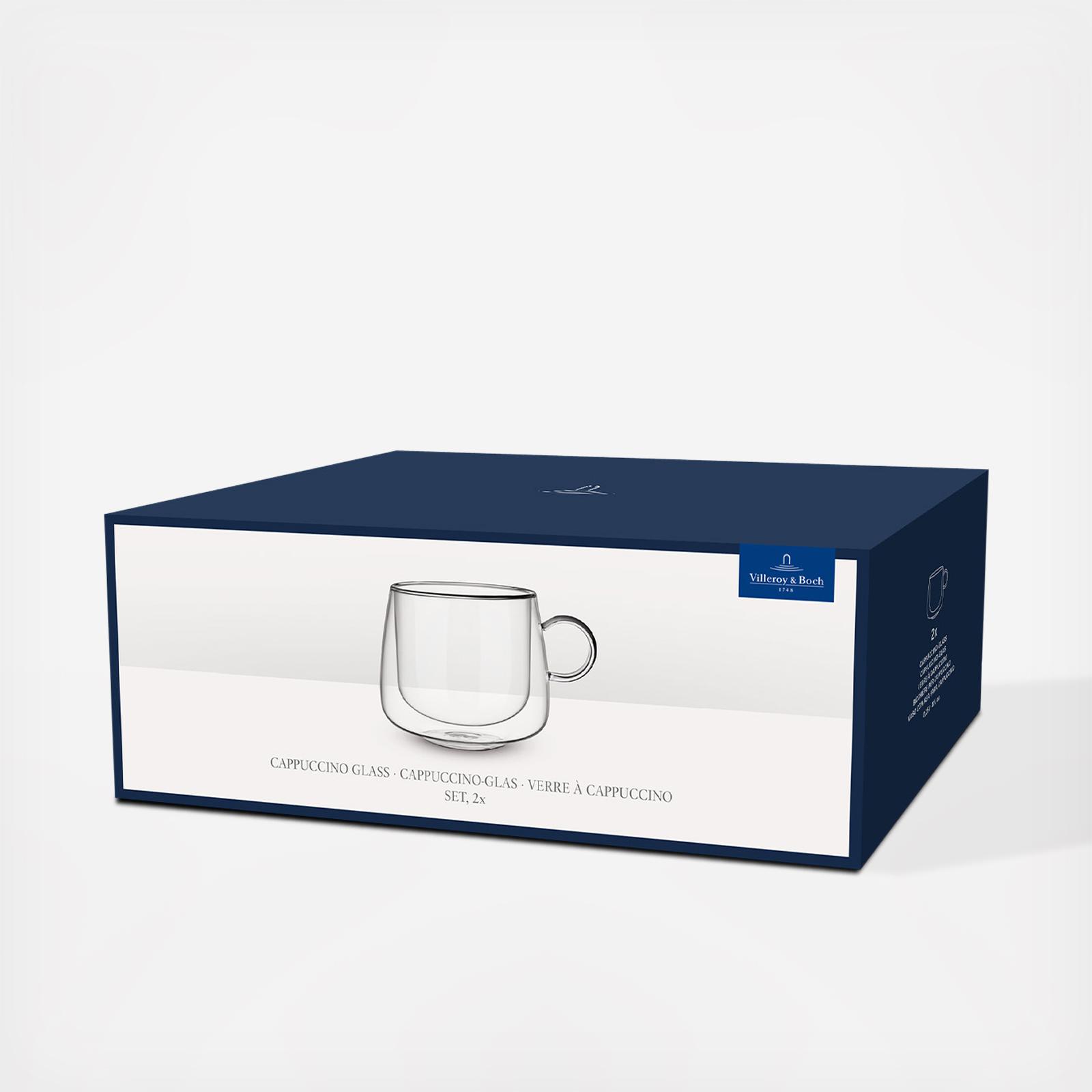 Artesano Hot & Cold Beverage Cappuccino Coffee Mug with Handle, Set of 2 5 Artesano Hot & Cold Beverage Cappuccino Coffee Mug with Handle, Set of 2