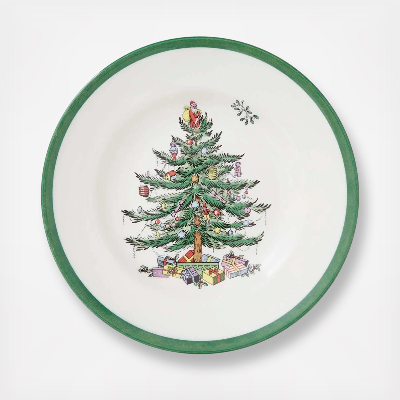 Christmas Tree Bread & Butter Plate, Set of 4 4 Christmas Tree Bread & Butter Plate, Set of 4