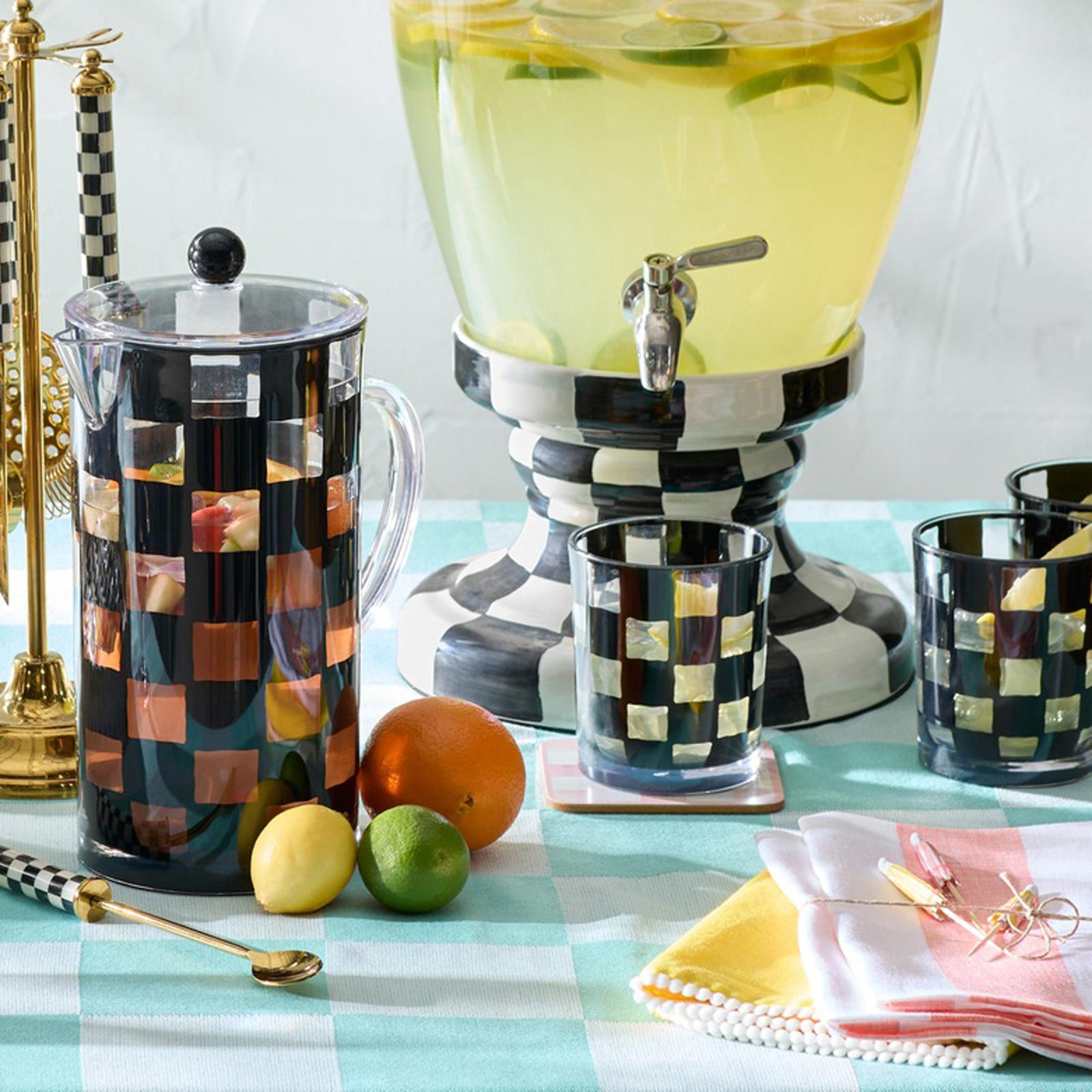 Check Acrylic Tumbler, Set of 4 11 Check Acrylic Tumbler, Set of 4