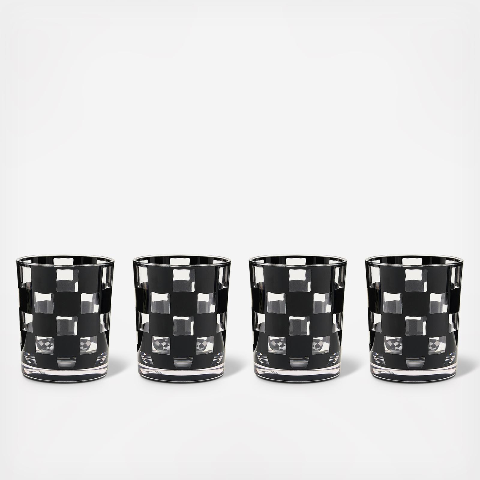 Check Acrylic Tumbler, Set of 4 2 Check Acrylic Tumbler, Set of 4