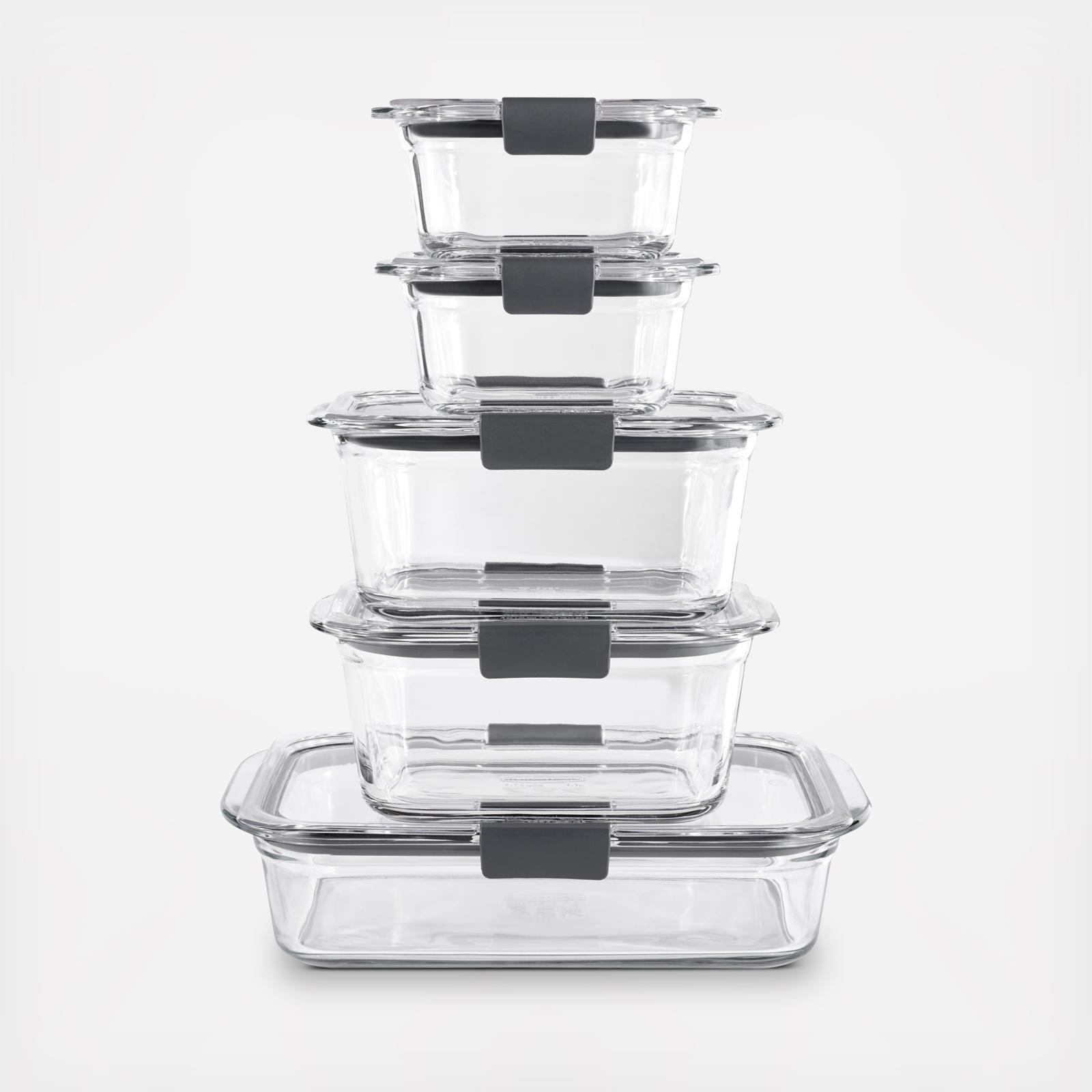 Brilliance Glass Food Storage Containers, 10-pieces BPA-Free 1 Brilliance Glass Food Storage Containers, 10-pieces BPA-Free