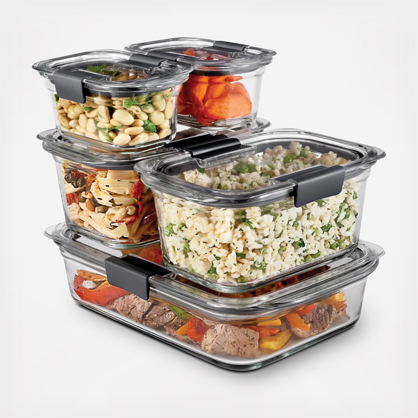 Brilliance Glass Food Storage Containers, 10-pieces BPA-Free 2 Brilliance Glass Food Storage Containers, 10-pieces BPA-Free