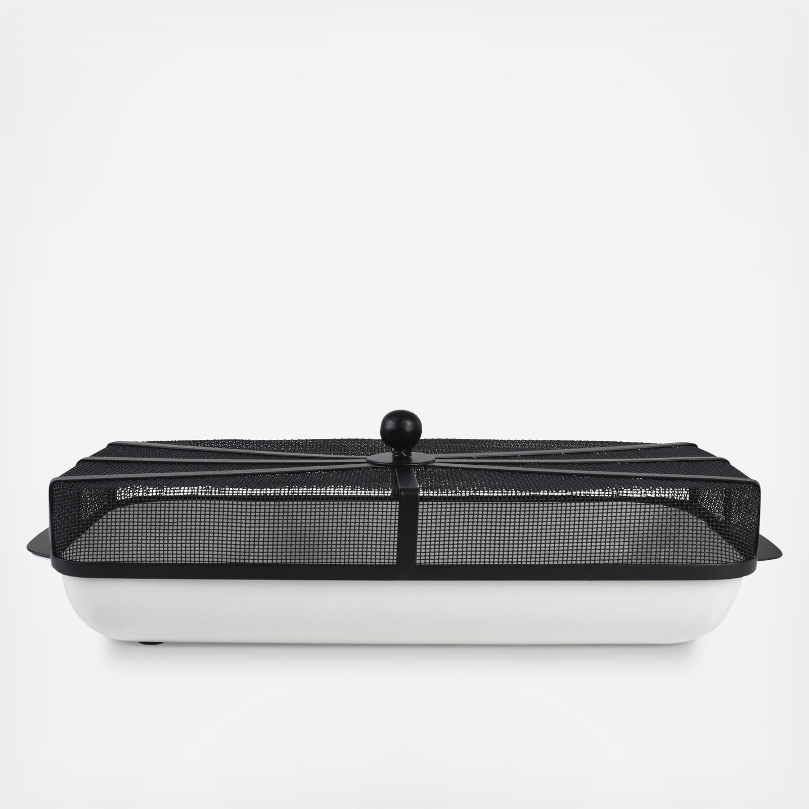 Gourmet Basics BBQ To Go Divided Serving Tray with Mesh Cover 2 Gourmet Basics BBQ To Go Divided Serving Tray with Mesh Cover