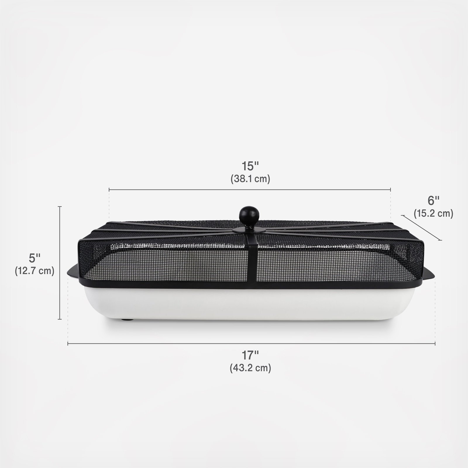 Gourmet Basics BBQ To Go Divided Serving Tray with Mesh Cover 8 Gourmet Basics BBQ To Go Divided Serving Tray with Mesh Cover