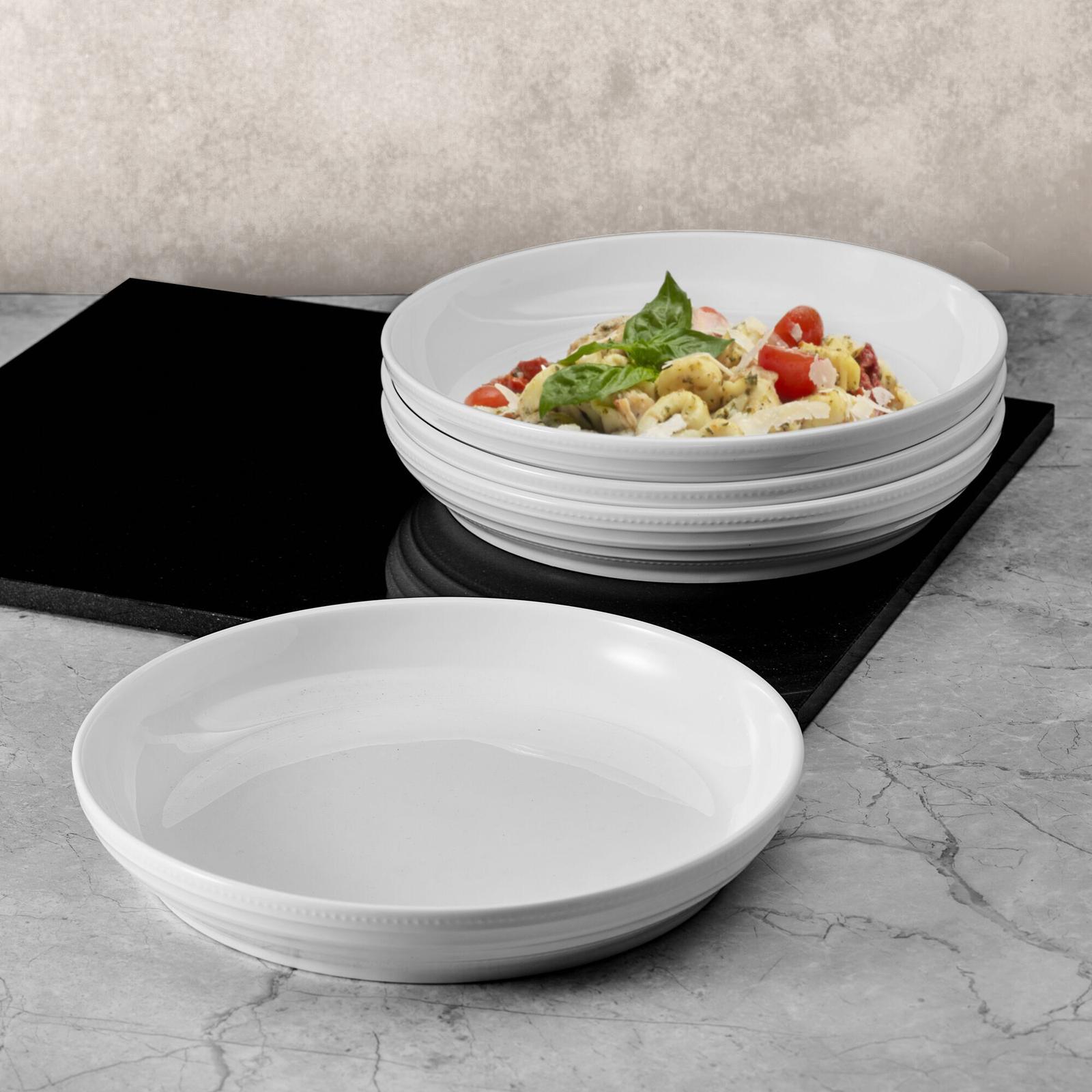 Kamryna 4-Piece Vegan Bone China Pasta Bowl Set 3 Kamryna 4-Piece Vegan Bone China Pasta Bowl Set