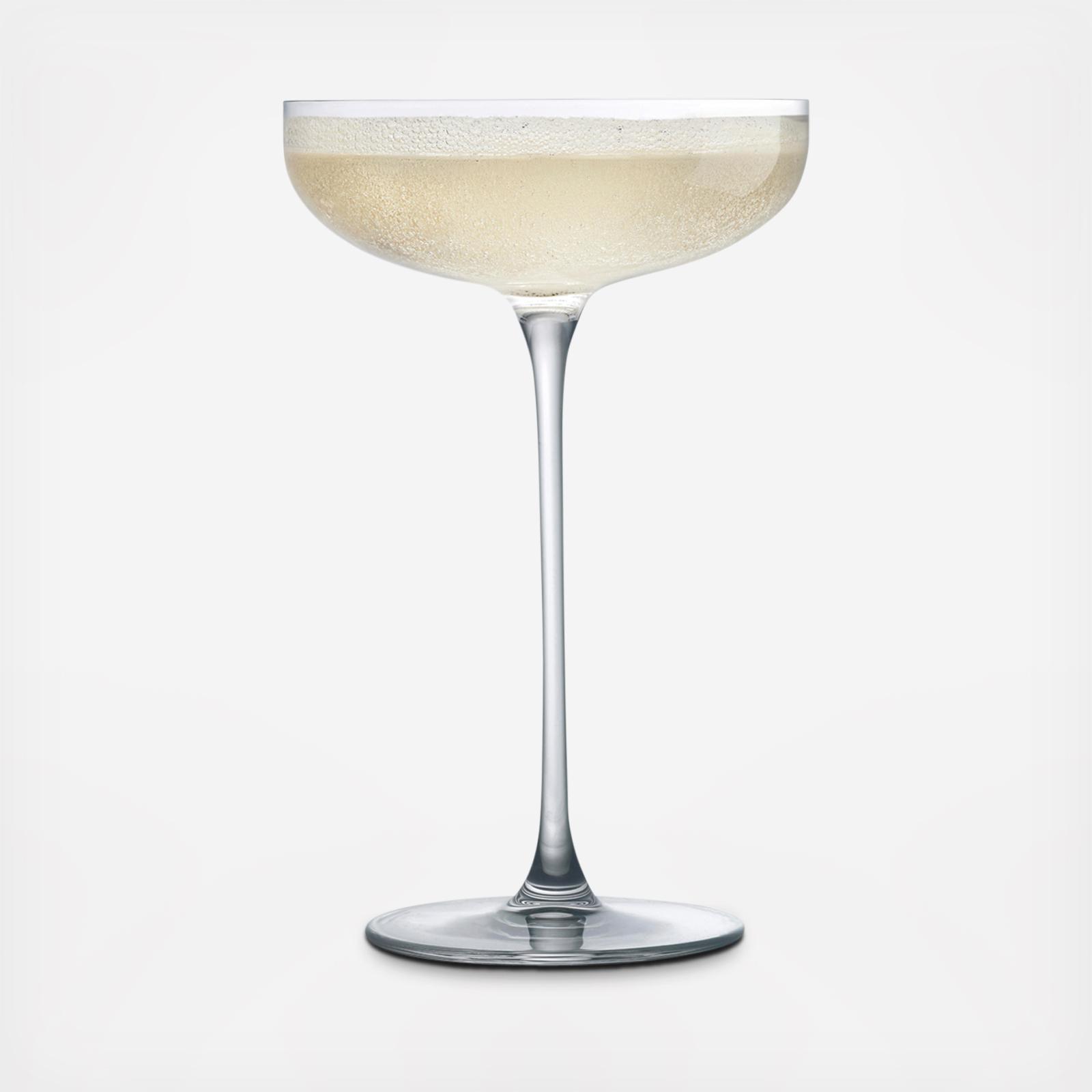 Savage Champagne Coupe Glass, Set of 2 8 Savage Champagne Coupe Glass, Set of 2