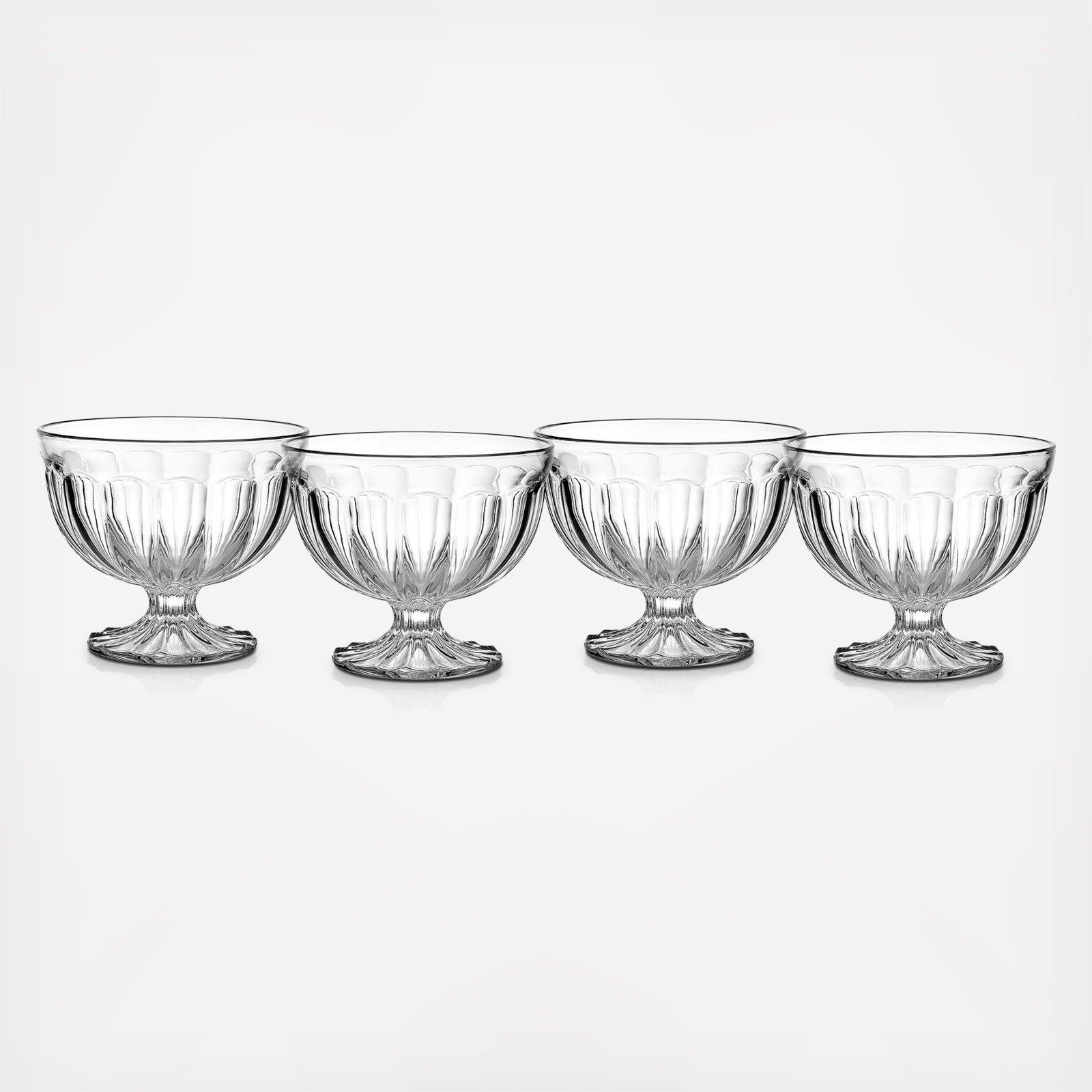 Vintage Scoop Ice Cream Bowl, Set of 4