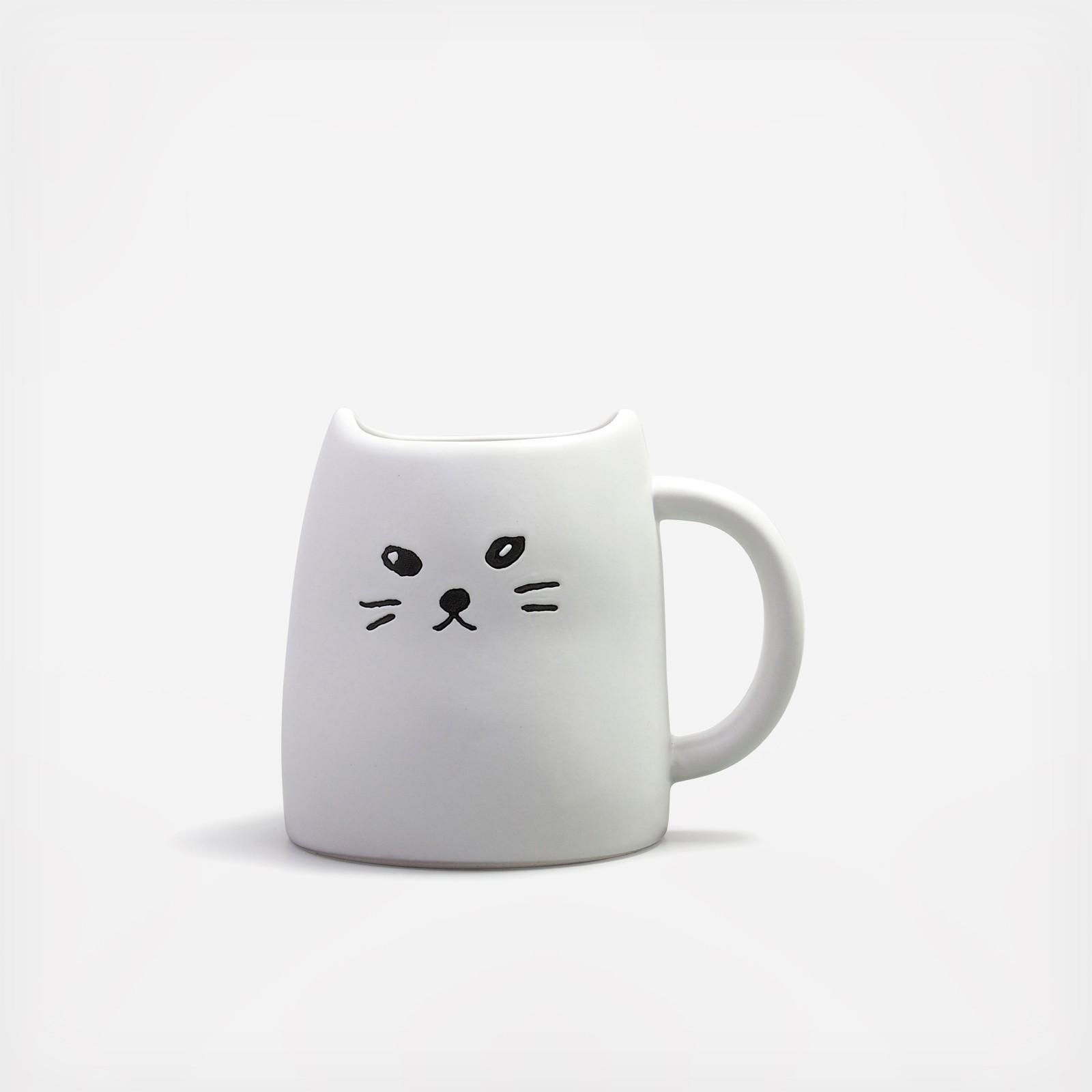 Black & White Cat 2-Piece Coffee Mug Set 3 Black & White Cat 2-Piece Coffee Mug Set
