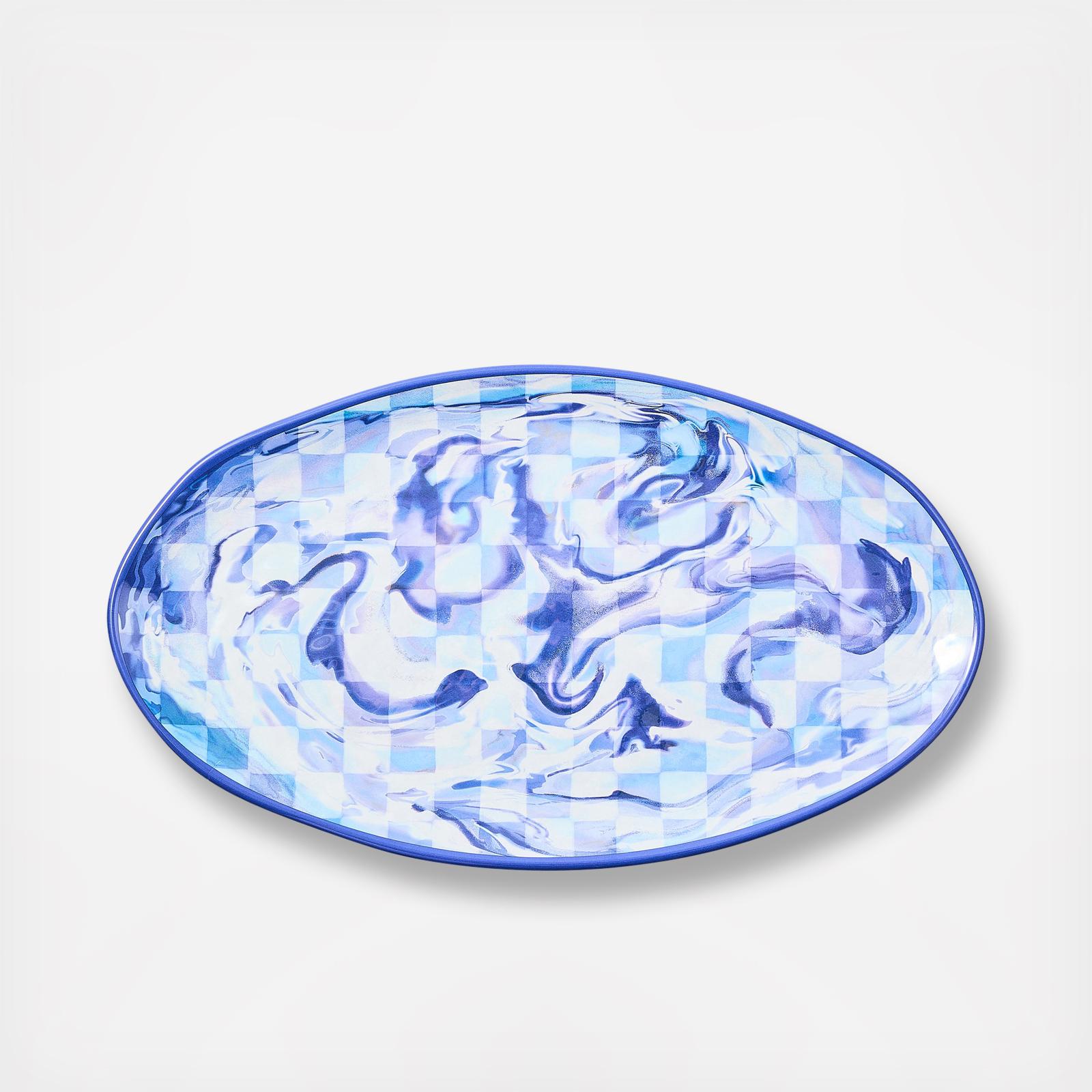 Check Melamine Oval Platter 4 Check Melamine Oval Platter