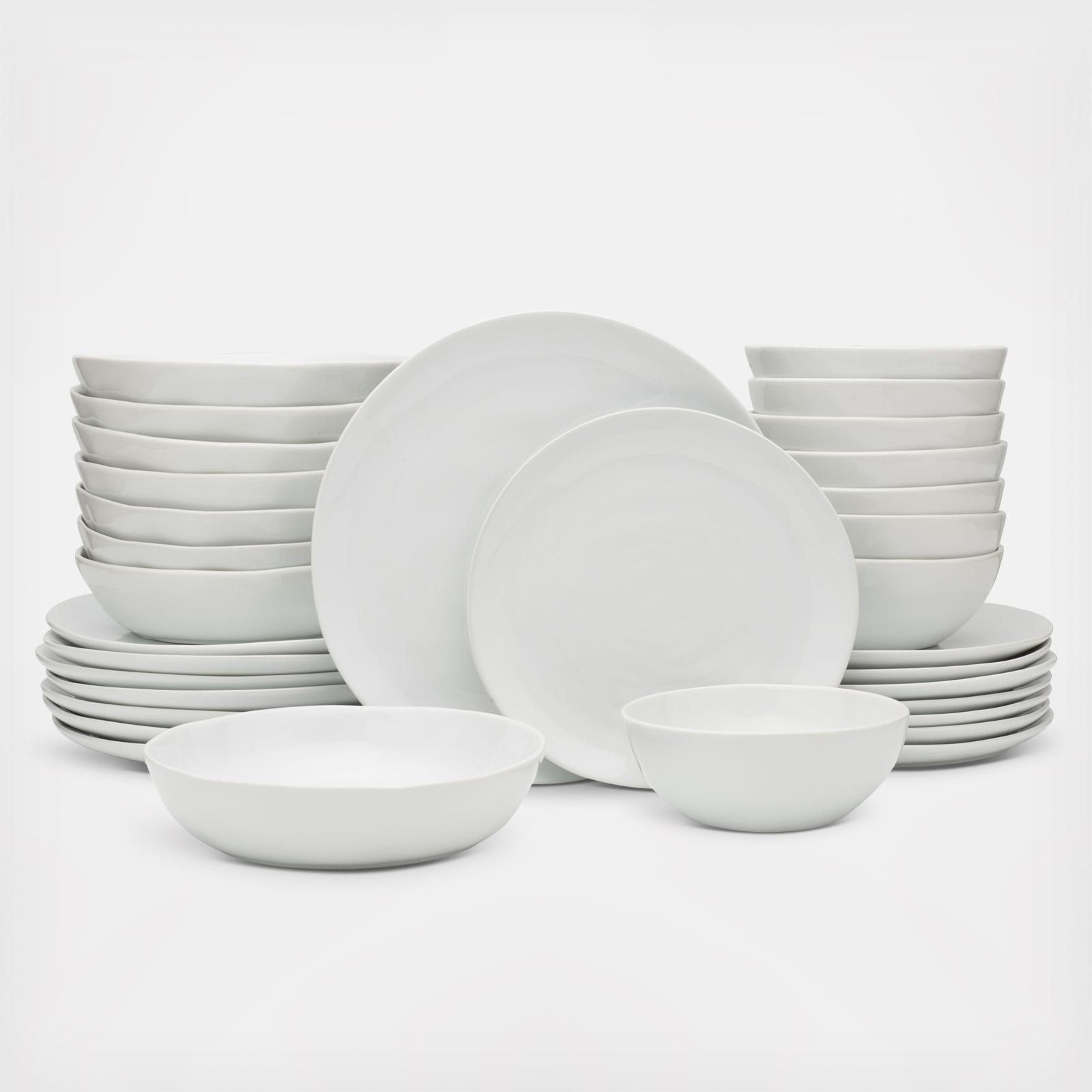 Everyday White Organic 32-Piece Dinnerware Set, Service for 8 2 Everyday White Organic 32-Piece Dinnerware Set, Service for 8