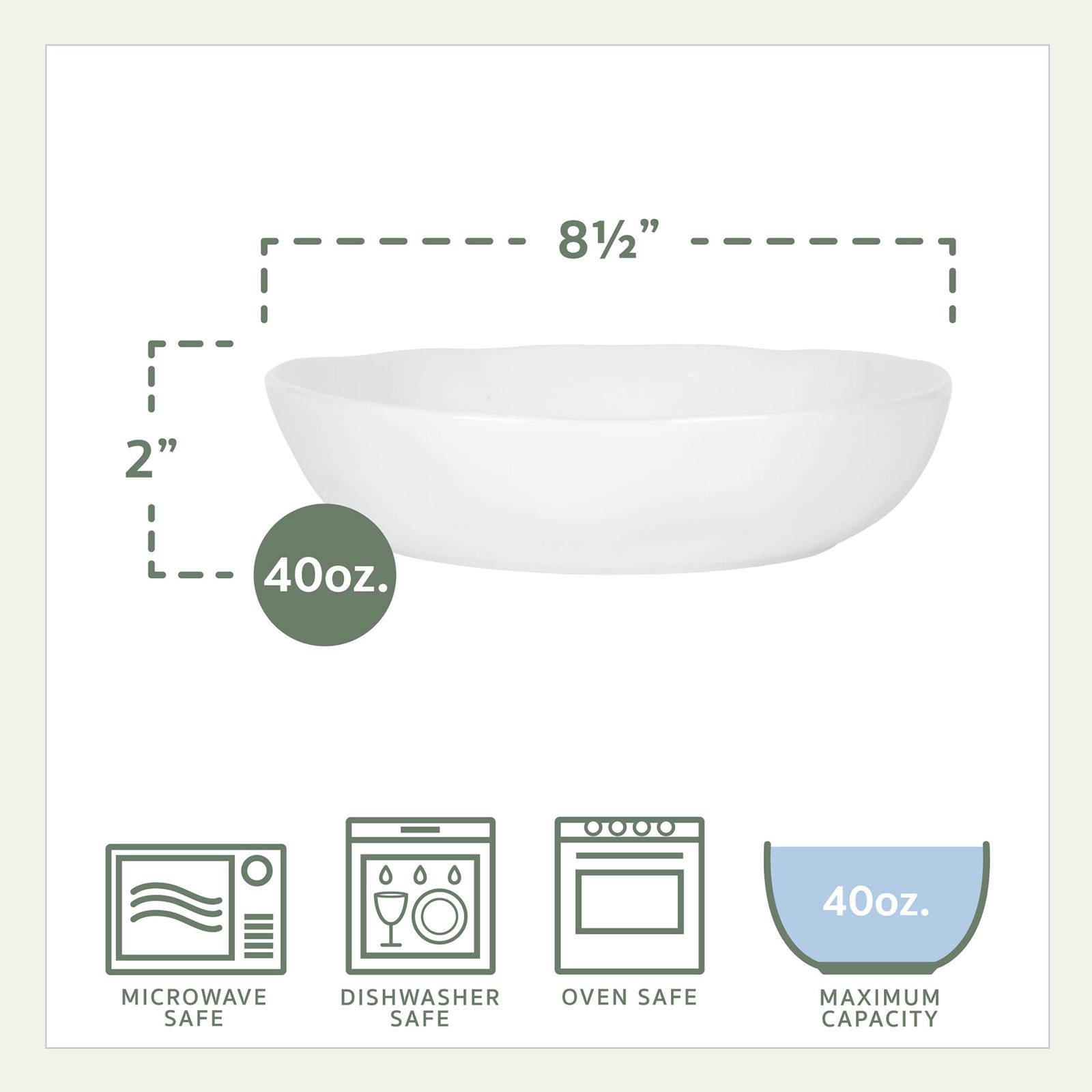 Everyday White Organic 32-Piece Dinnerware Set, Service for 8 8 Everyday White Organic 32-Piece Dinnerware Set, Service for 8