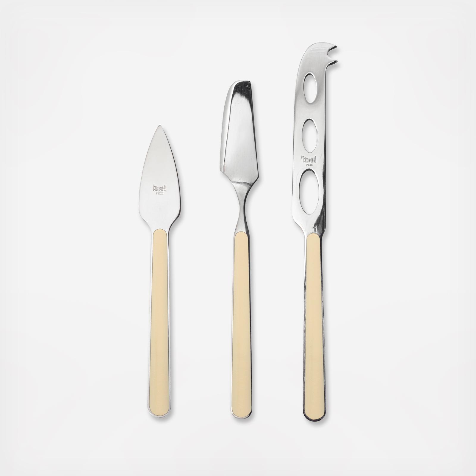 Fantasia 3-Piece Cheese Knives Set 16 Fantasia 3-Piece Cheese Knives Set