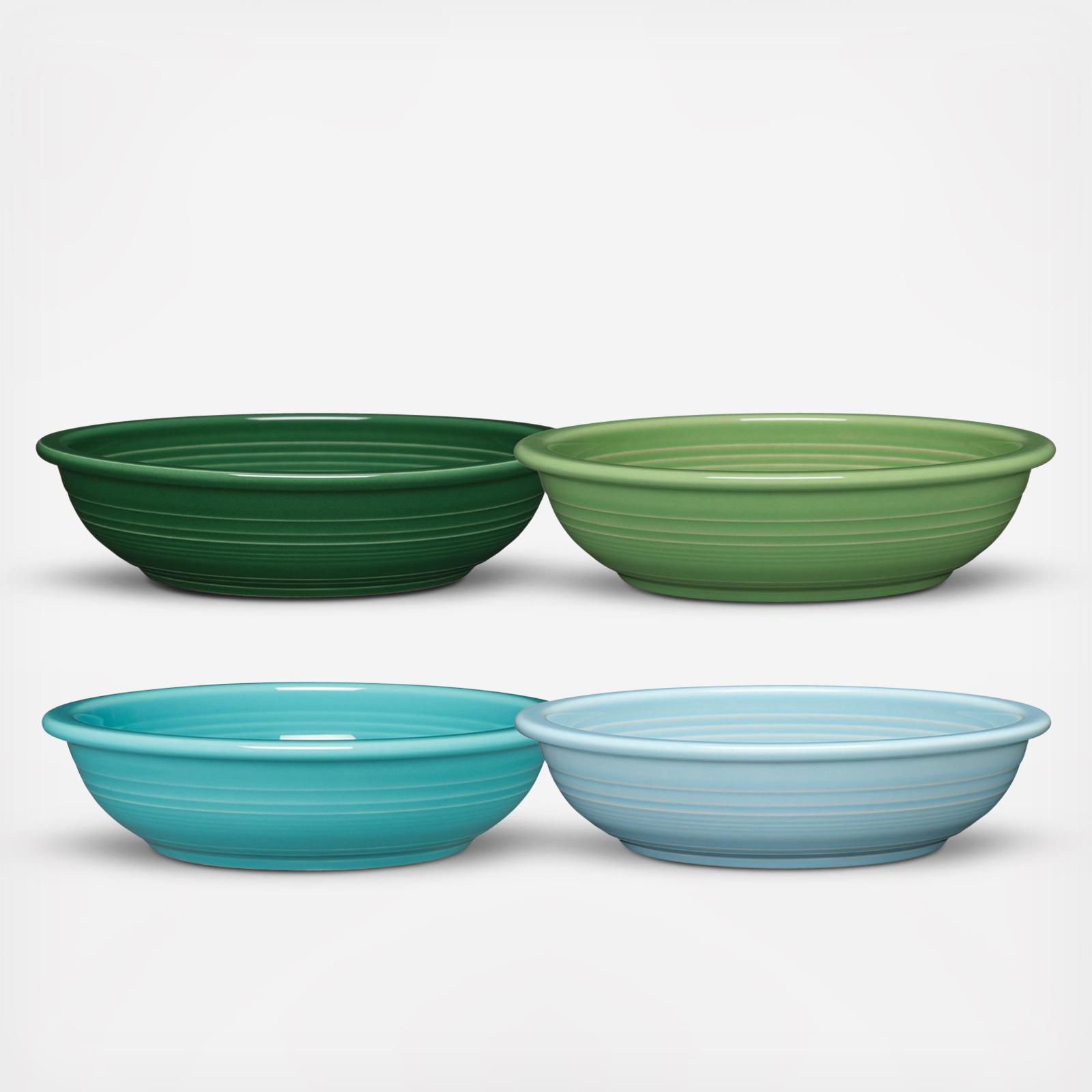 Classic Rim Assorted Pasta Bowl, Set of 4