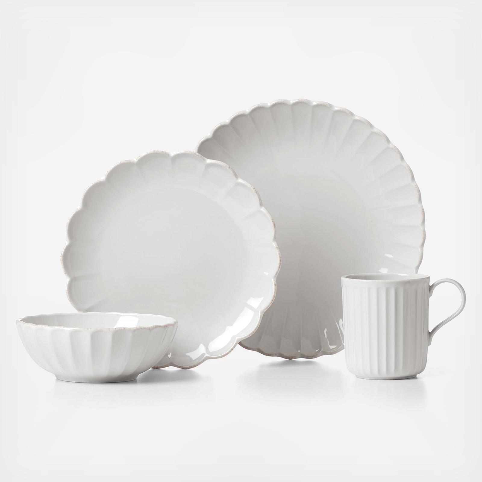 French Perle Scallop 4-Piece Place Setting, Service for 1 2 French Perle Scallop 4-Piece Place Setting, Service for 1
