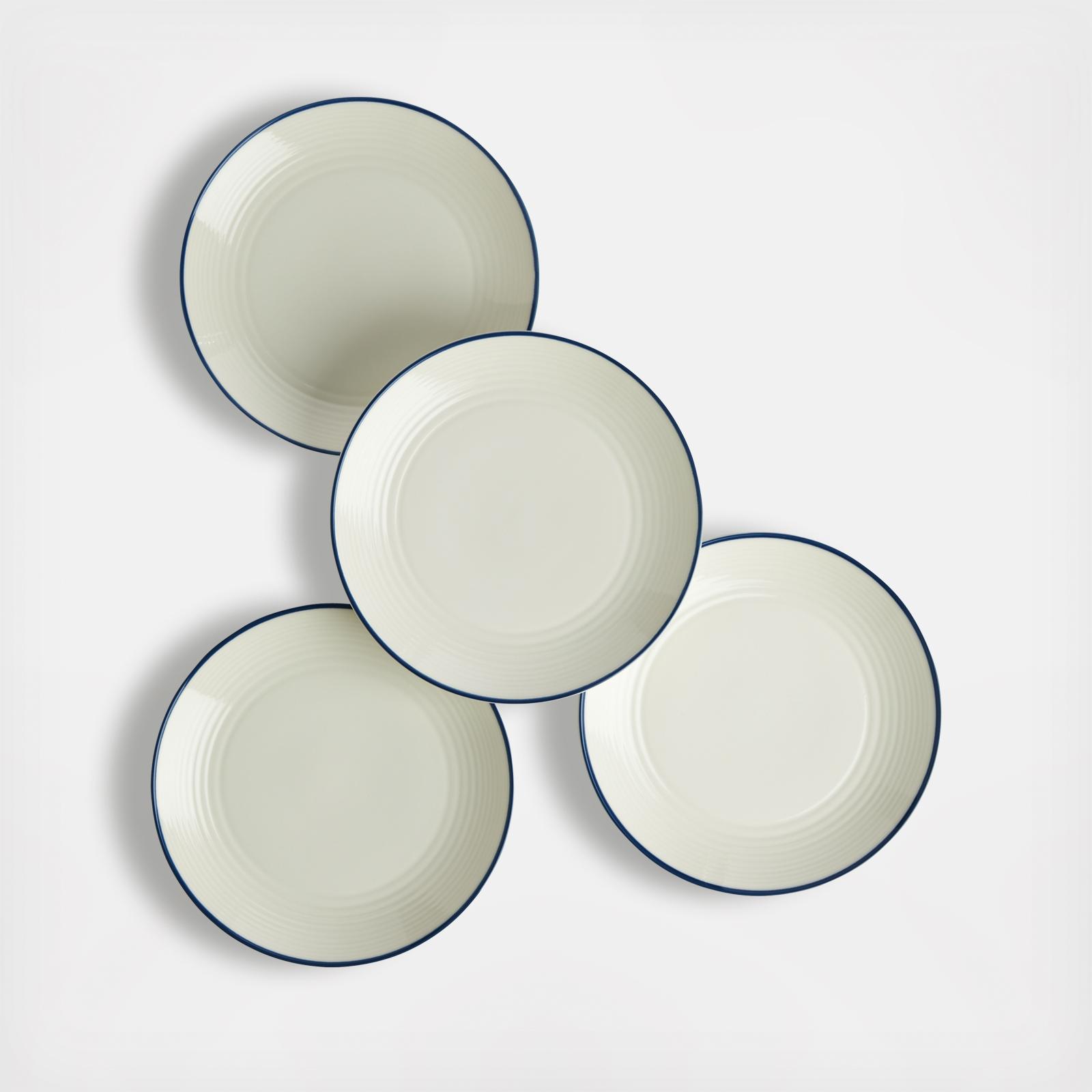 Gordon Ramsay Maze Denim Line Salad Plate, Set of 4 2 Gordon Ramsay Maze Denim Line Salad Plate, Set of 4