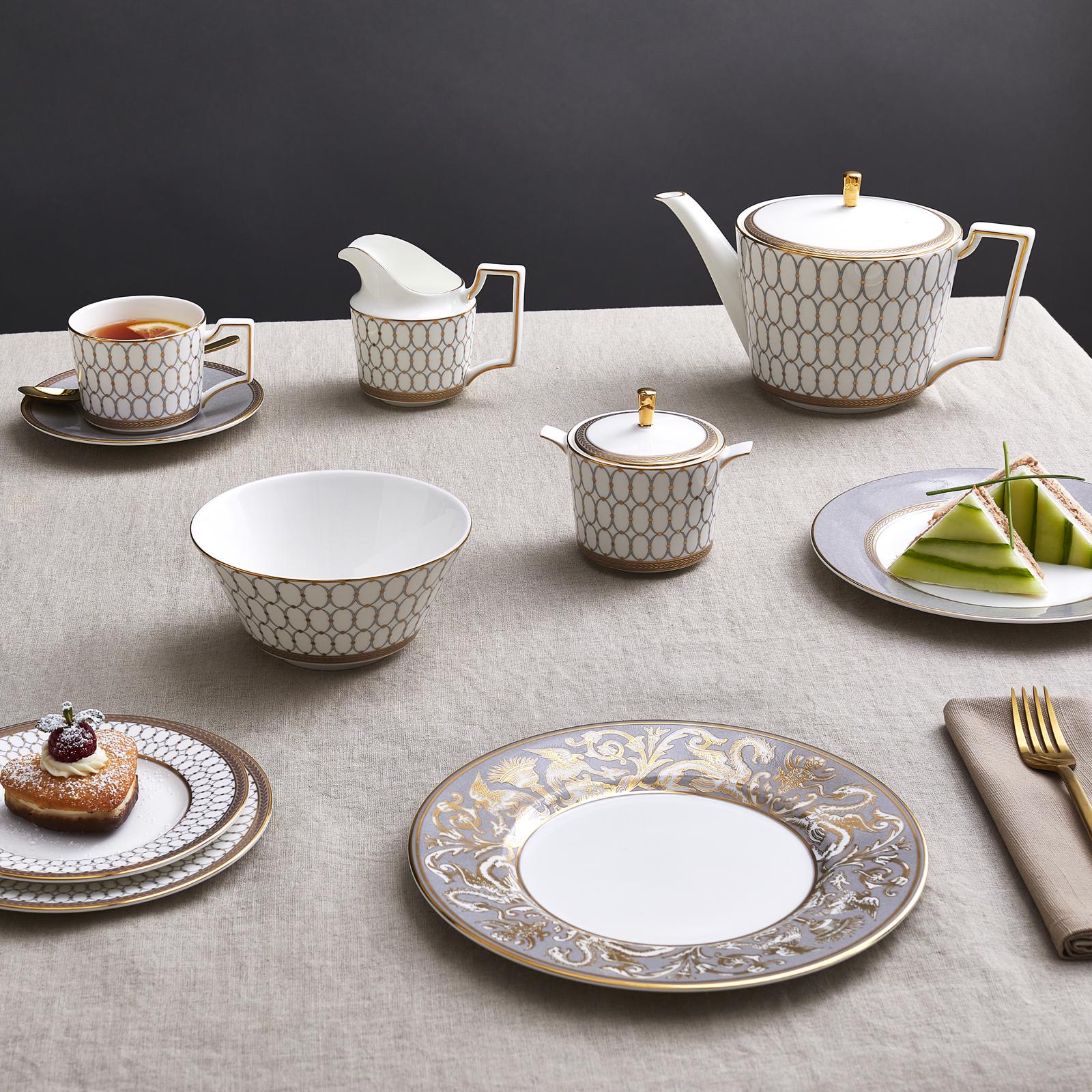 Renaissance Grey 5-Piece Place Setting, Service for 1 4 Renaissance Grey 5-Piece Place Setting, Service for 1