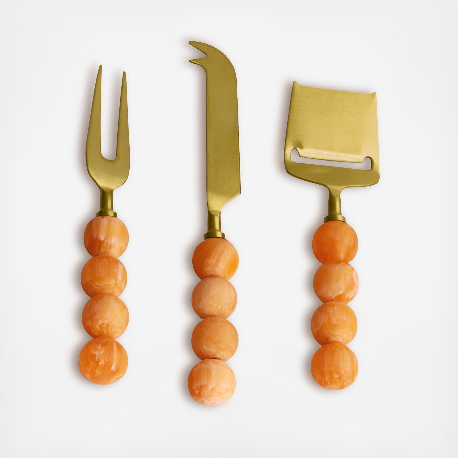 Resin Sorbet 3-Piece Cheese Set 17 Resin Sorbet 3-Piece Cheese Set