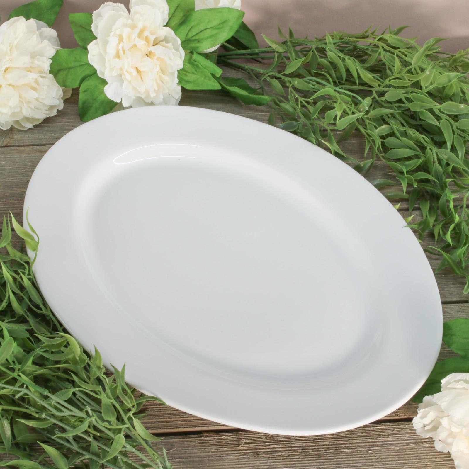 Porcelain Oval Serving Platter 1 Porcelain Oval Serving Platter