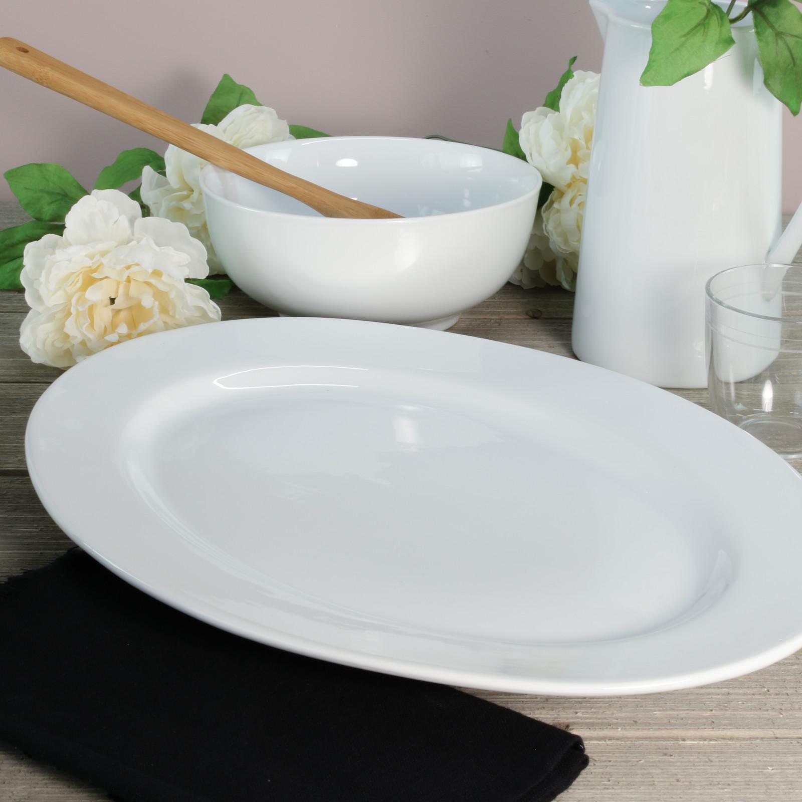 Porcelain Oval Serving Platter 4 Porcelain Oval Serving Platter