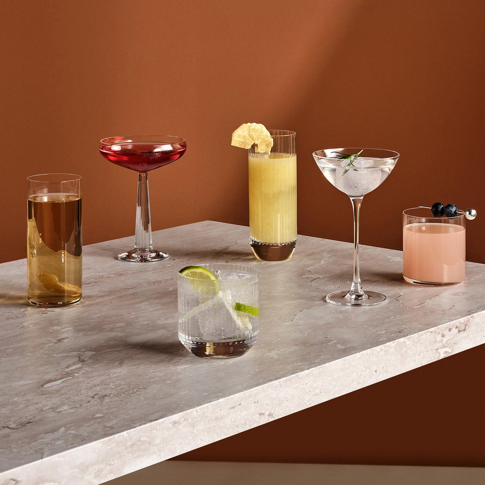 Savage Champagne Coupetini Glass, Set of 2 3 Savage Champagne Coupetini Glass, Set of 2