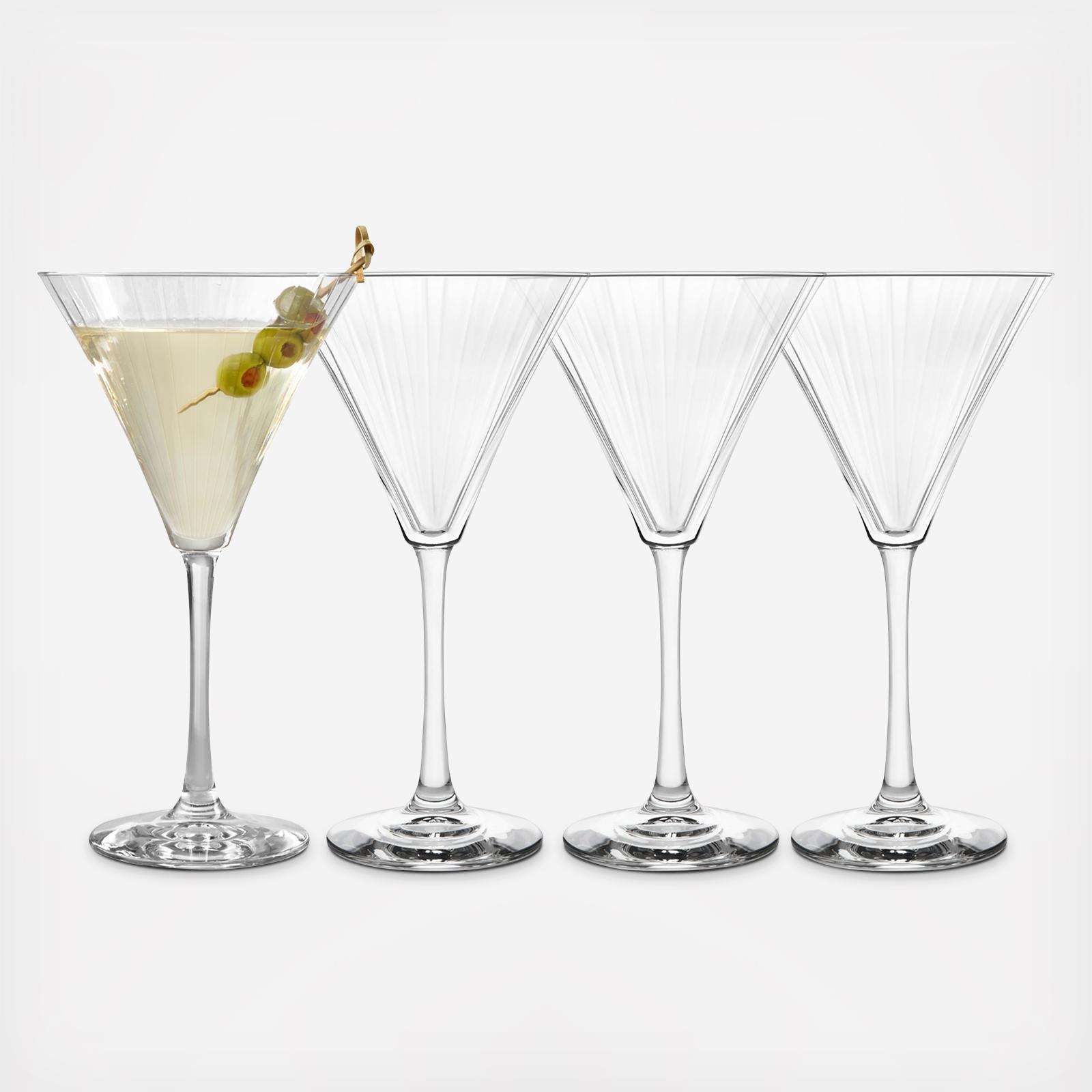 Sutherland Paneled Martini Glass, Set of 4 3 Sutherland Paneled Martini Glass, Set of 4