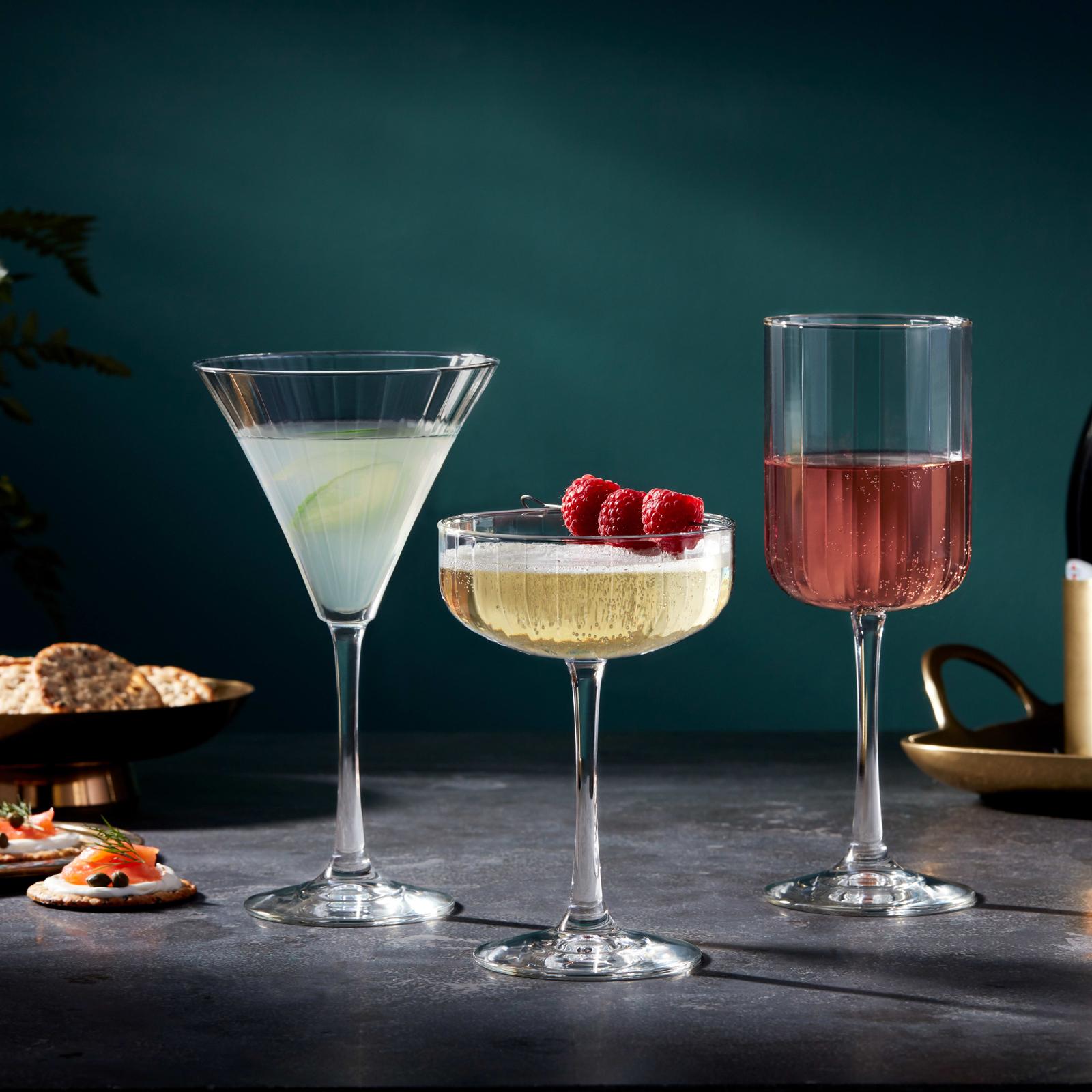 Sutherland Paneled Martini Glass, Set of 4 5 Sutherland Paneled Martini Glass, Set of 4