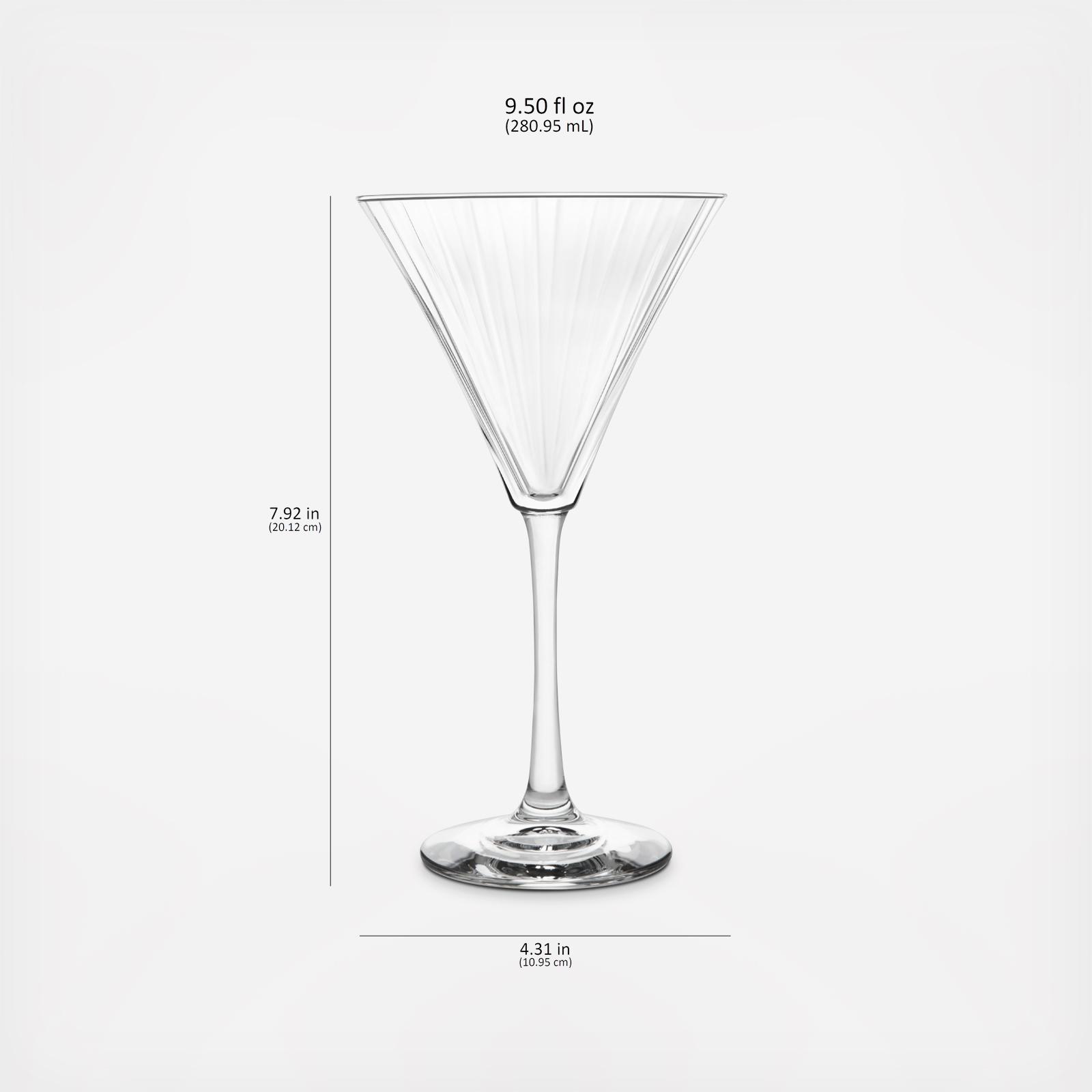 Sutherland Paneled Martini Glass, Set of 4 8 Sutherland Paneled Martini Glass, Set of 4
